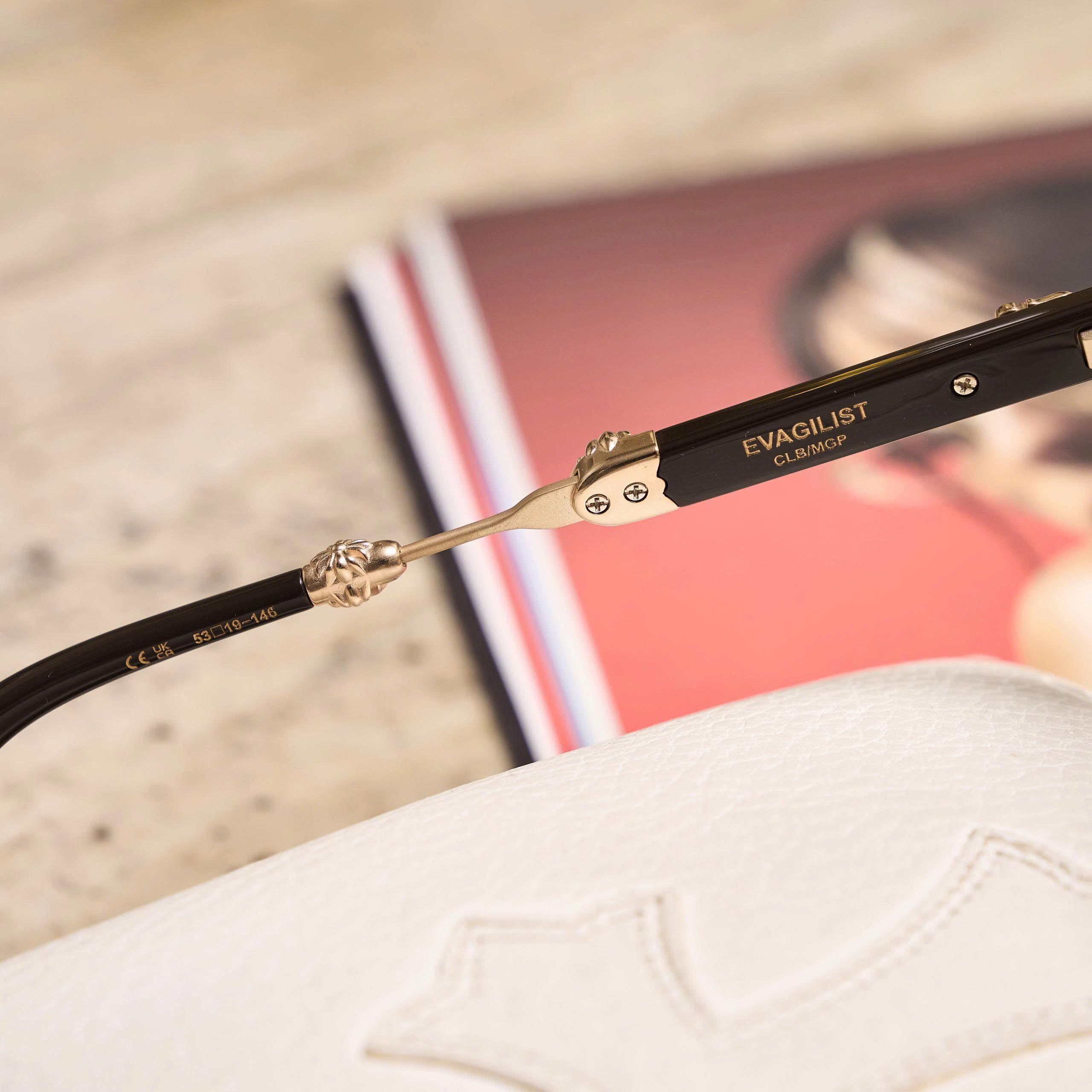 Chrome Hearts CHROME HEARTS EVAGILIST CLB GOLD BLACK Size ONE SIZE - 3 Thumbnail