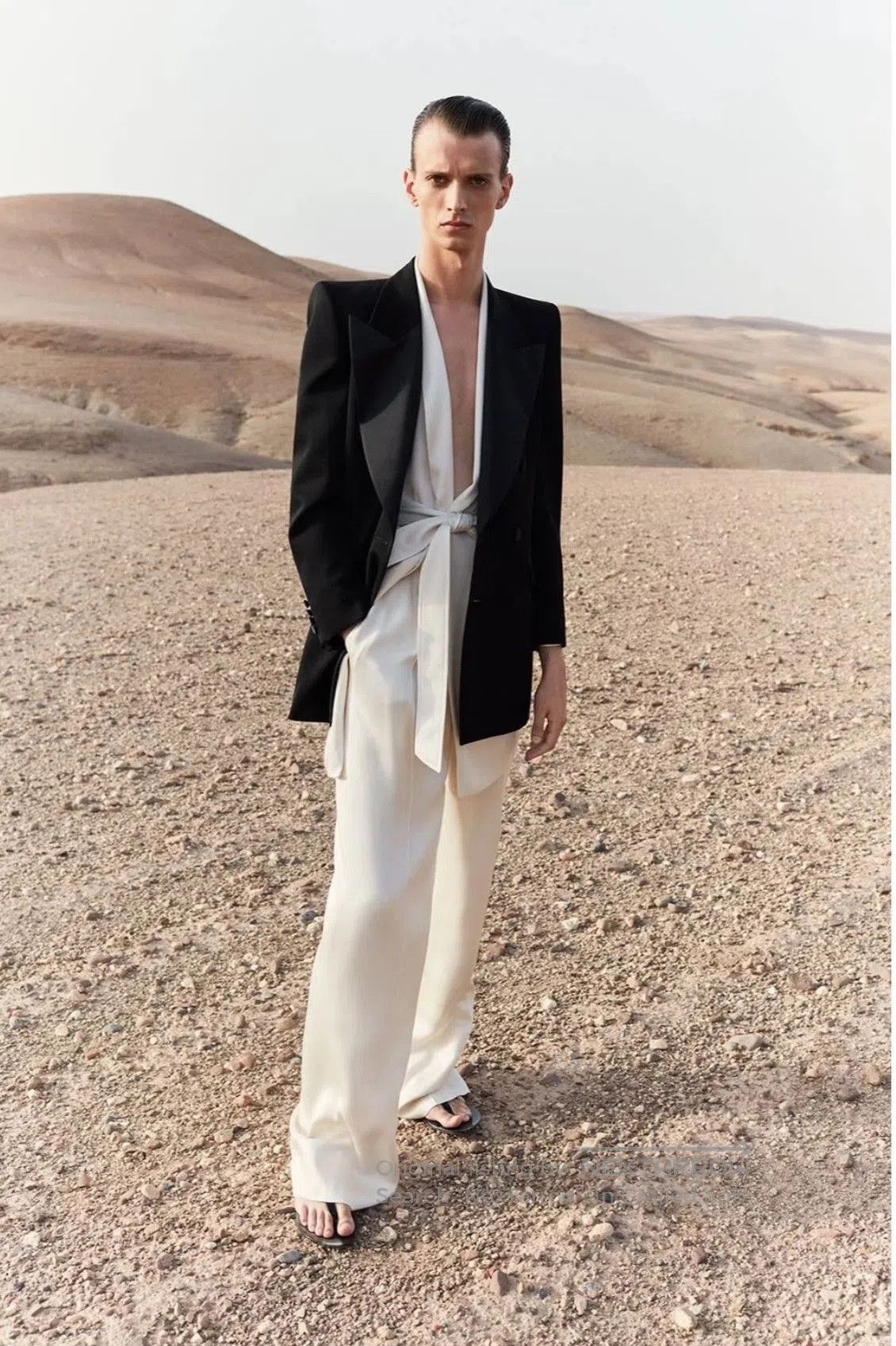 Saint Laurent Paris Saint Laurent Silk Wide-Leg Trousers. Size US 32 / EU 48 - 8 Thumbnail