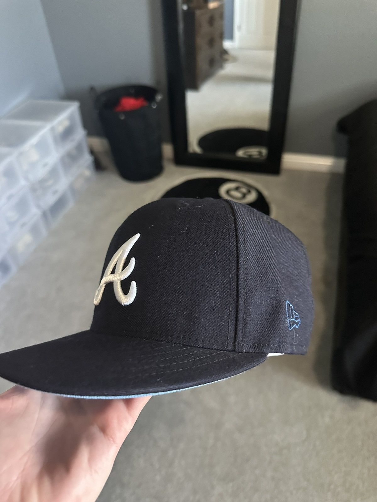 Topperz Atlanta Braves Fitted Hat Size ONE SIZE - 2 Thumbnail