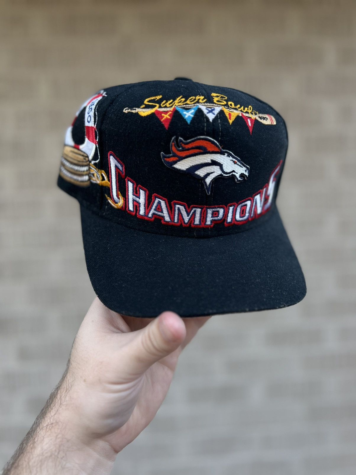 Sports Specialties Vintage 90’s Denver Broncos Superbowl NFL SnapBack Hat Size ONE SIZE - 1 Thumbnail