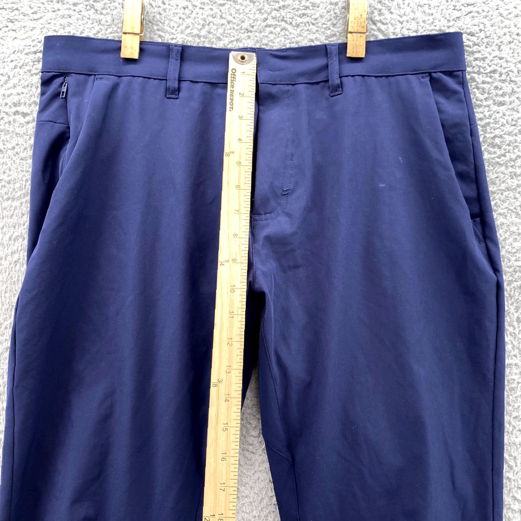 Fabletics Fabletics The Only Pants Men's 34x28 Blue Chino Performance Preppy Golf Travel, Athletic, Breathable, Lightweight, Stretch Size US 34 / EU 50 - 6 Thumbnail