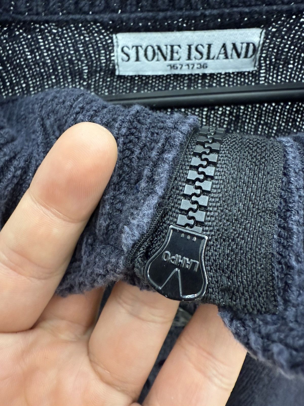Stone Island Vintage Stone Island Shoelder Badge Knit Cotton Zip Sweater Size US XL / EU 56 / 4 - 5 Thumbnail