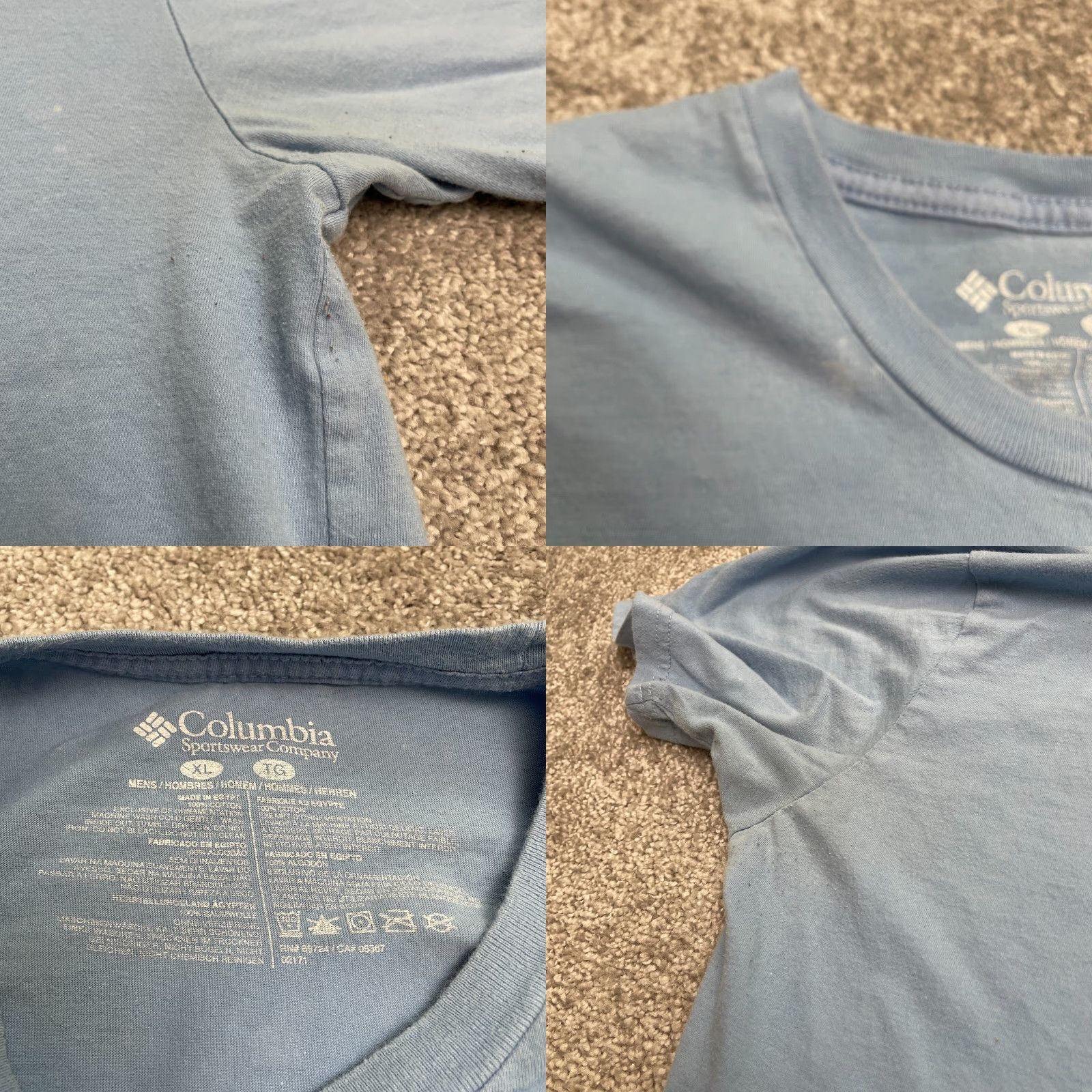 Vintage Columbia PFG Graphic T-Shirt Mens XL Blue Crew Neck Short Sleeve Cotton Tee Top Size US XL / EU 56 / 4 - 8 Thumbnail