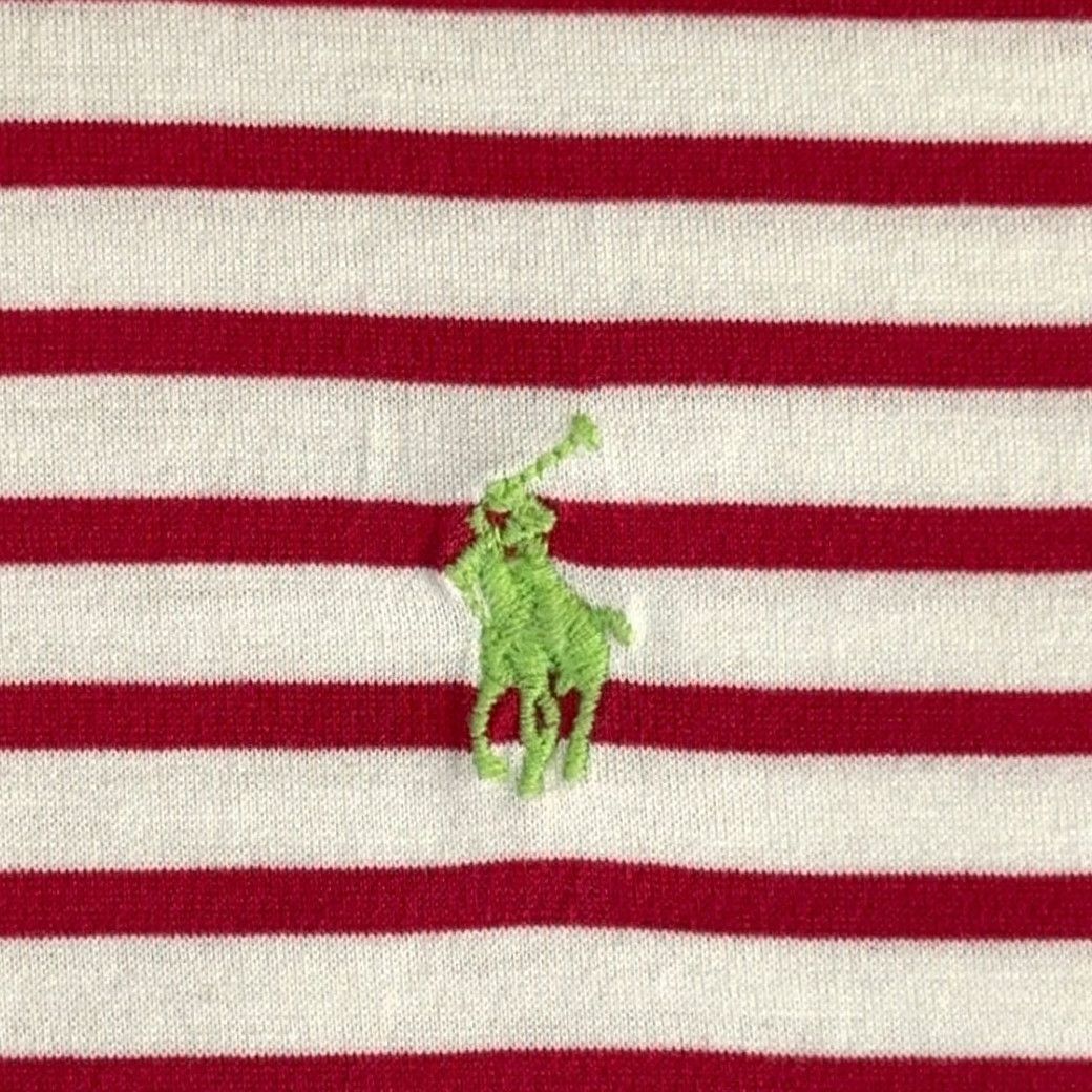 Polo Ralph Lauren VINTAGE Polo Ralph Lauren Shirt Adult MEDIUM Pink White Stripe Pony 90s Size US M / EU 48-50 / 2 - 5 Thumbnail
