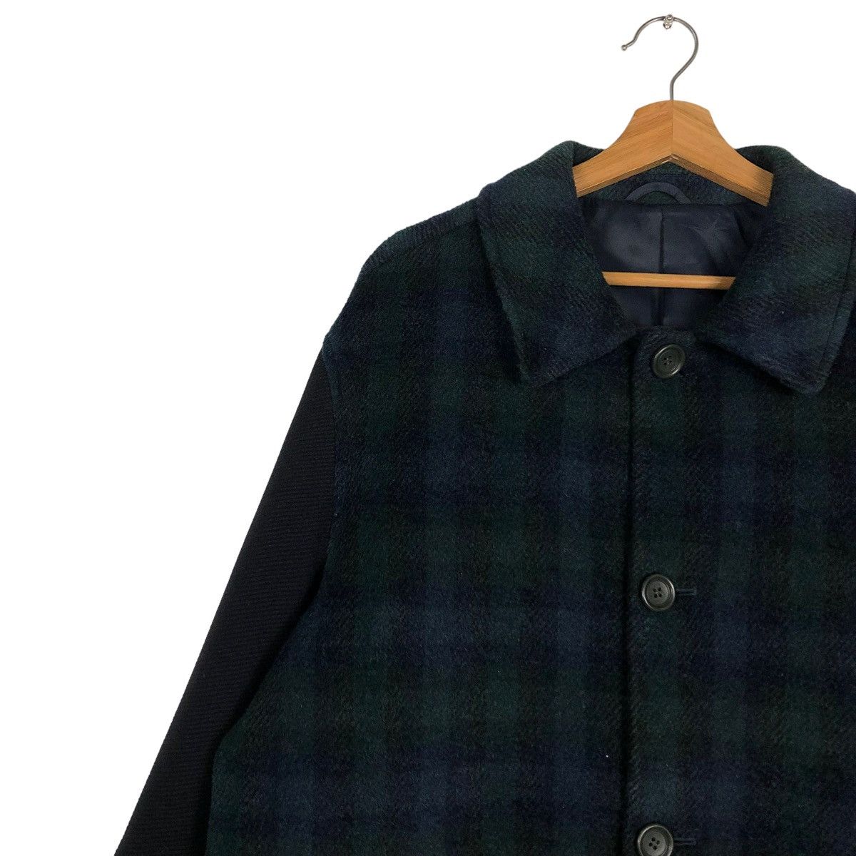 Japanese Brand VINTAGE WOOL DOUBLE BREAST BIKER JACKET RENOWN ISSEY MIYAKE Size US M / EU 48-50 / 2 - 7 Thumbnail