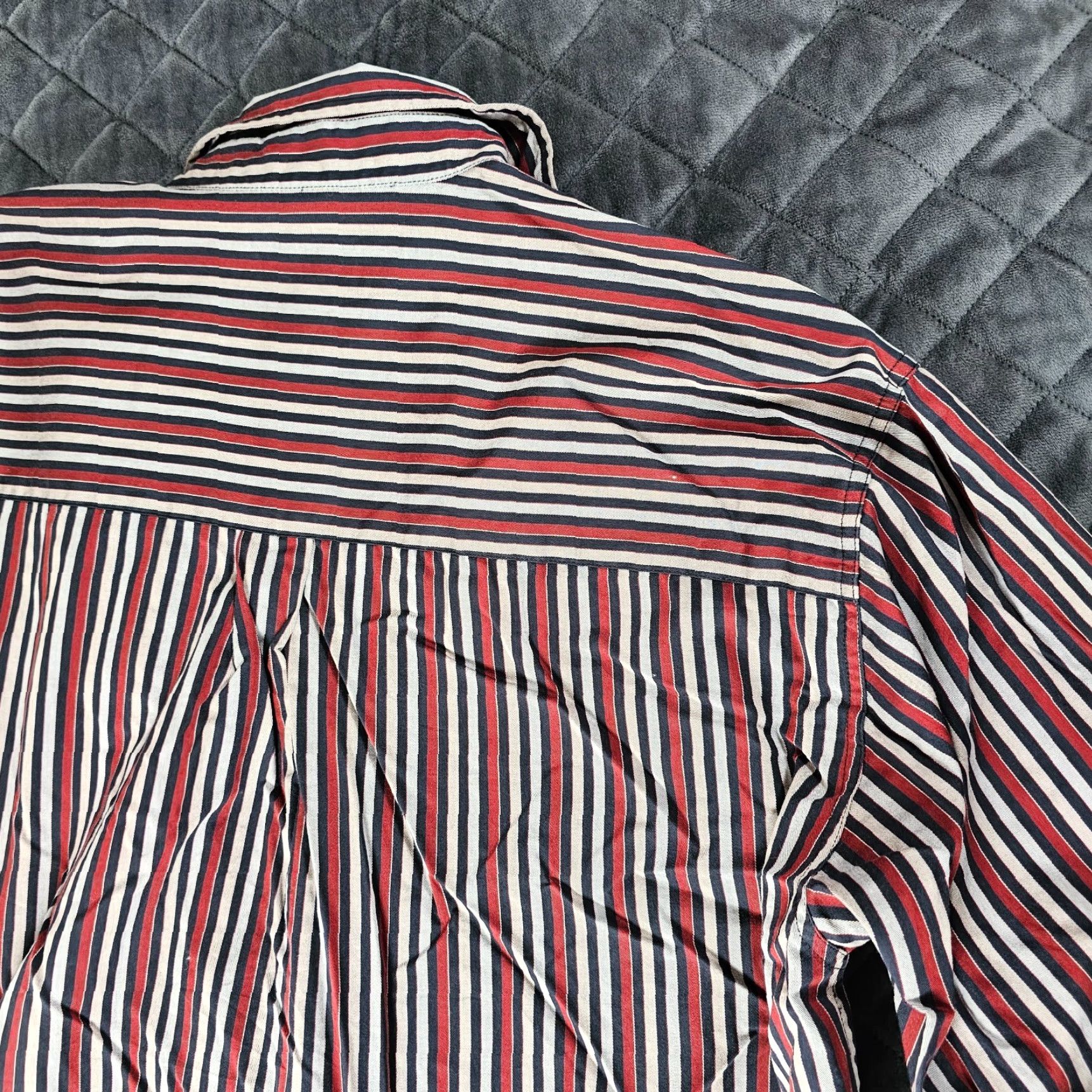 Vintage Scandia Woods Shirt Button-Up Mens XL Long Sleeve 100% Cotton Red Stripe Pockets Vintage? No — but include Striped pattern. Size US XL / EU 56 / 4 - 8 Thumbnail