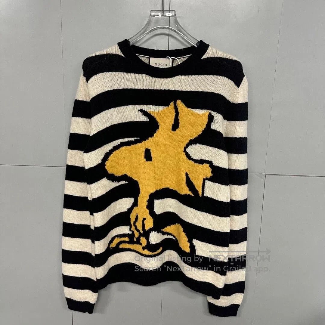 Gucci gucci snoopy striped knit sweater size m. Size US M / EU 48-50 / 2 - 1 Thumbnail