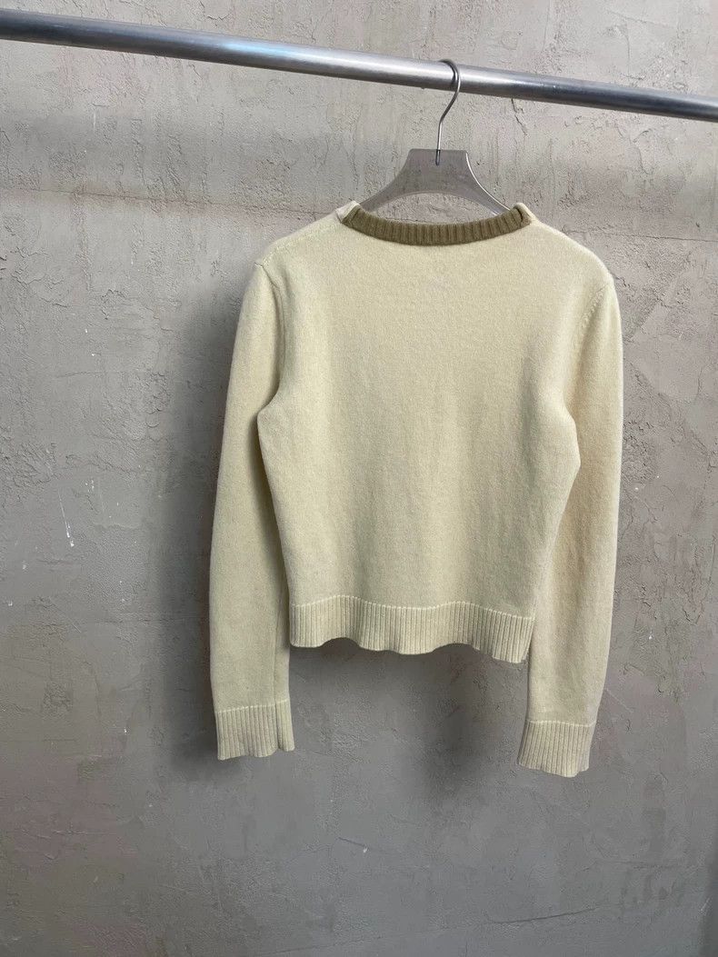 Loewe loewe Beige embroidered small logo round-neck wool sweater Size US S / EU 44-46 / 1 - 2 Thumbnail