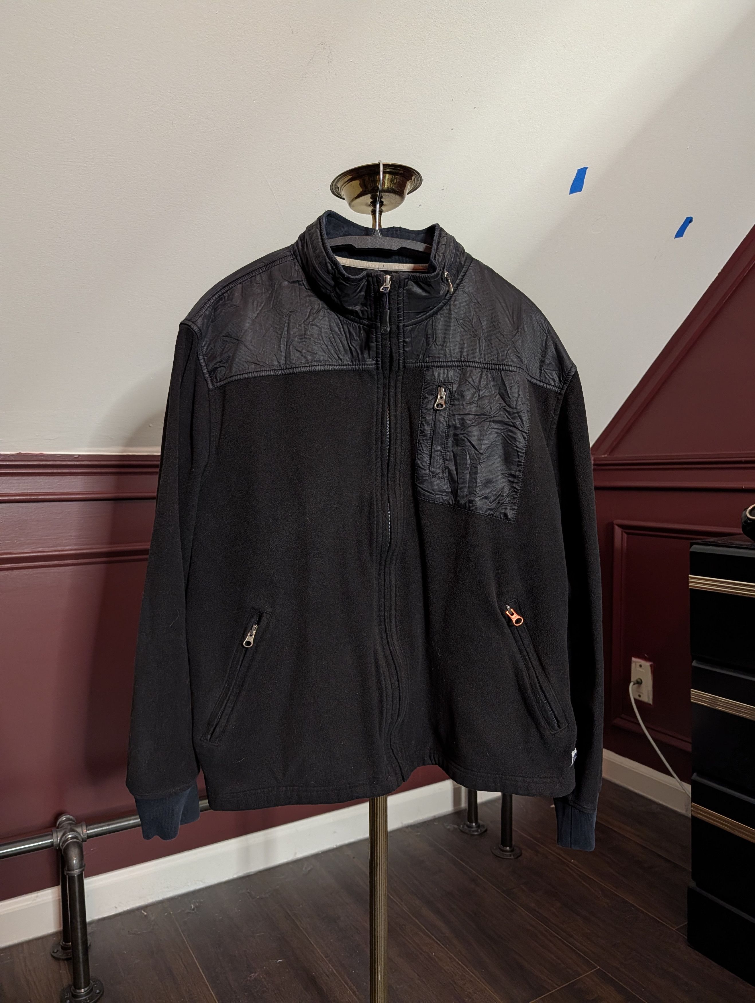 Other SCAPPINO Black Fleece Hidden Hood Zip-up Jacket Size US L / EU 52-54 / 3 - 1 Thumbnail