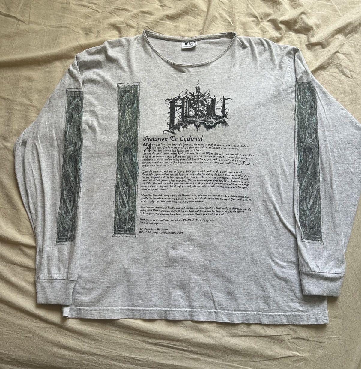 Band Tees Absu - Prelusion To Cythraul vintage Longsleeve 1995 Size US XL / EU 56 / 4 - 1 Thumbnail