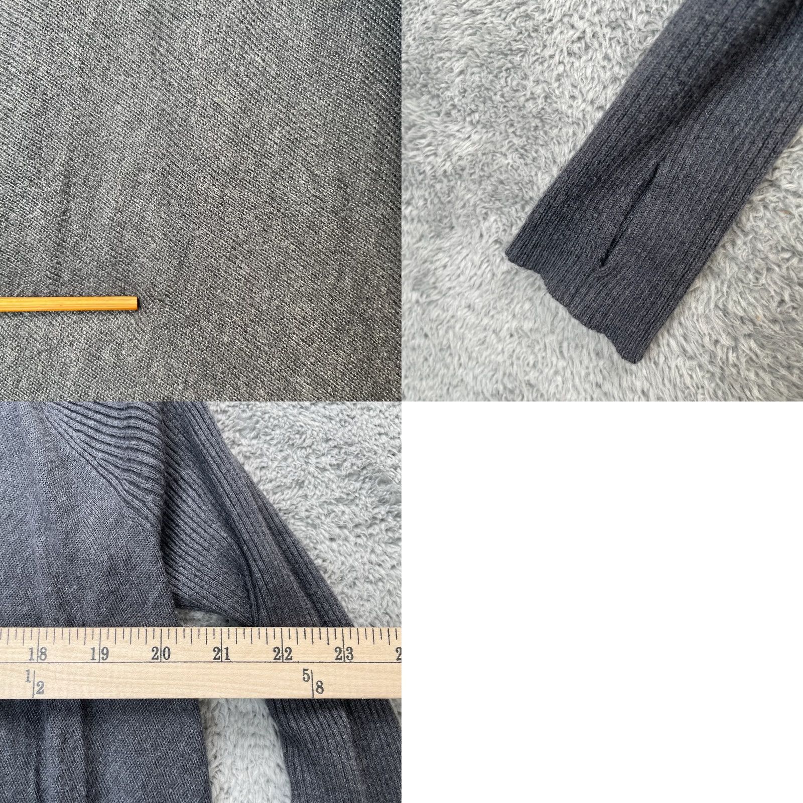 Lululemon Lululemon Sweater Cardigan Womens Medium Gray Open Knit Relaxed Logo Open Cardigan Casual City 90s? Size M / US 6-8 / IT 42-44 - 8 Thumbnail