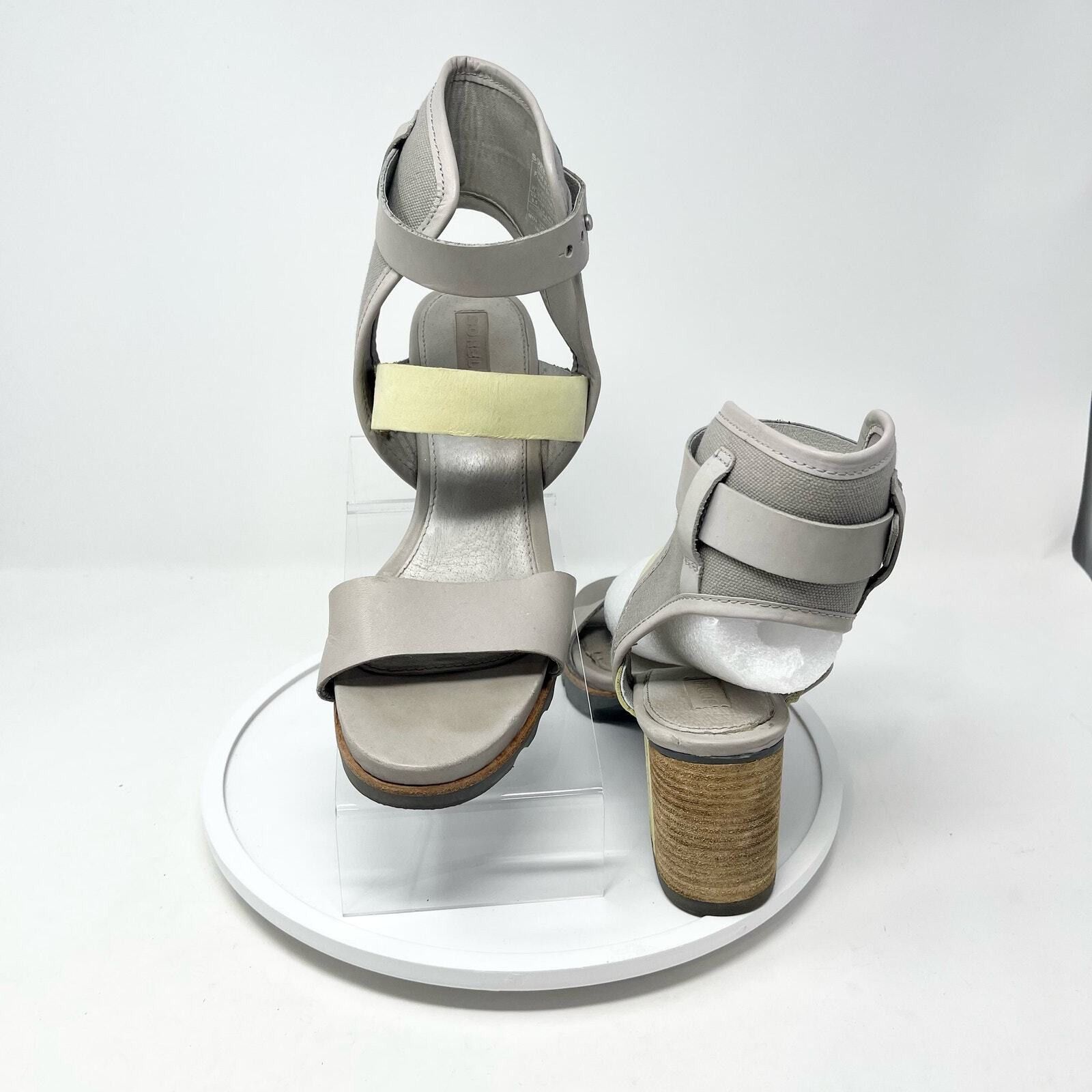 SOREL SOREL Sandals 9.5 Addington Cuff Heel Dove Grey Ankle Strap Size US 9.5 / IT 39.5 - 5 Thumbnail