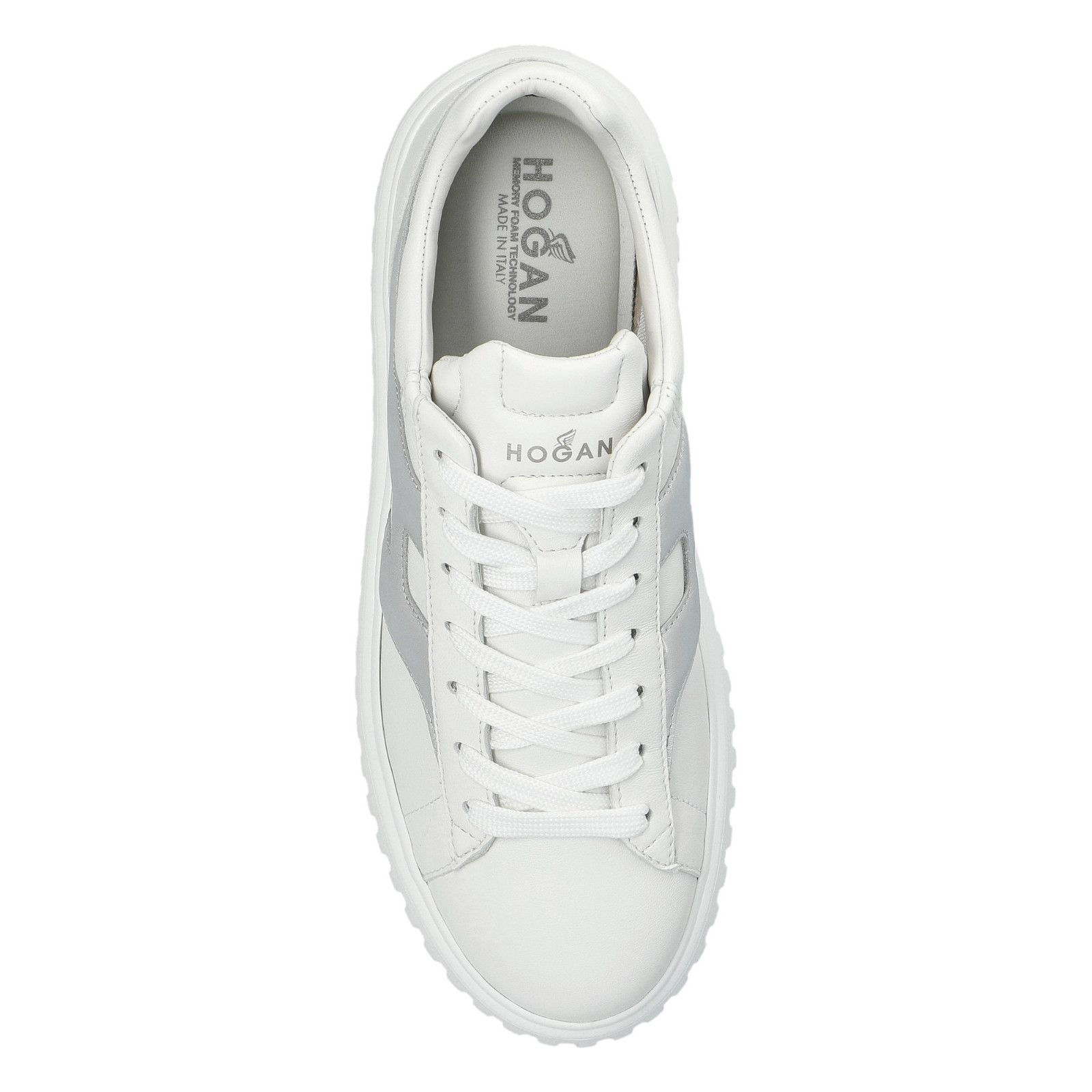 Hogan Hogan H Stripes White Leather Platform Sneakers New & Authen Size US 11 / IT 41 - 5 Thumbnail
