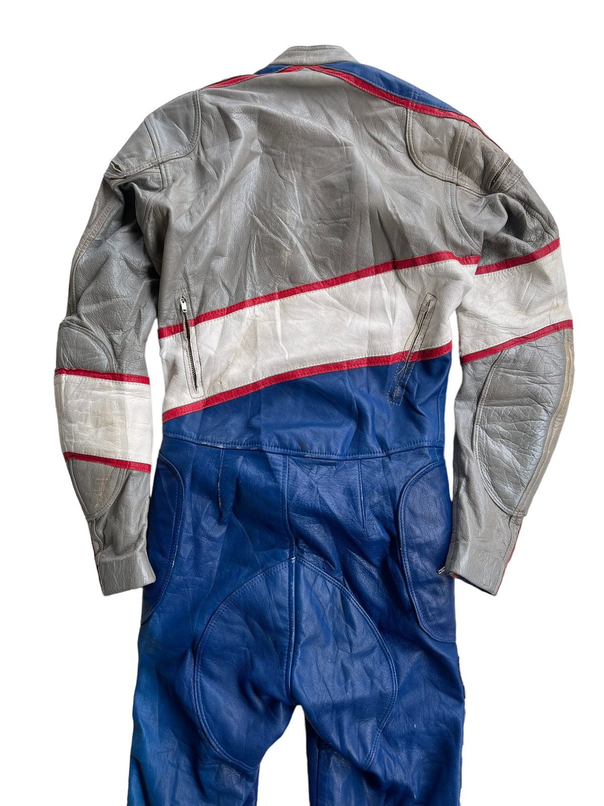 Japanese Brand Vintage 80s Kadoya Leather Racing Suit Size US 28 / EU 44 - 17 Thumbnail