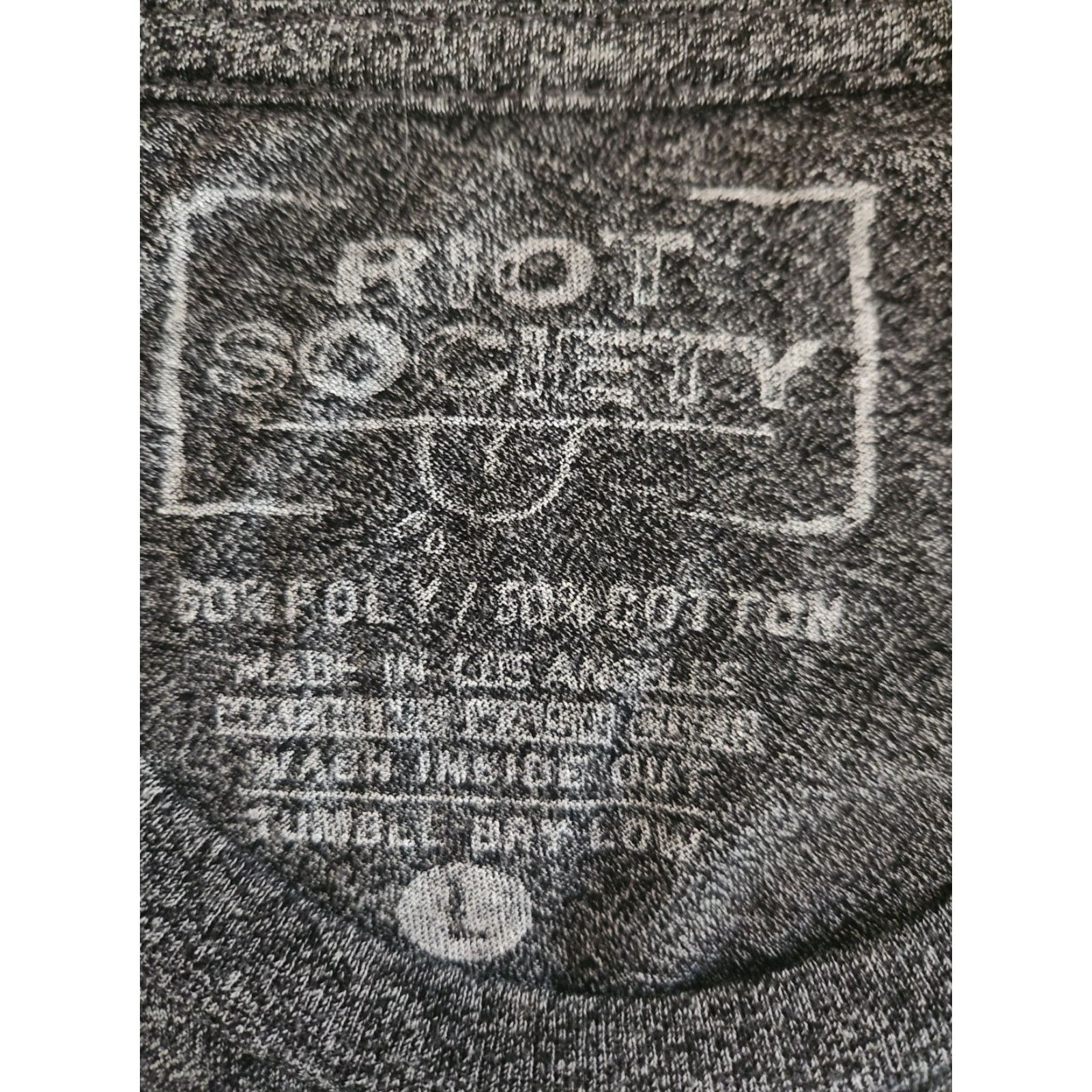 Vintage Riot Society California Knows How To Party Bear Gray T-Shirt Mens Large Size Regular Crew Neck Short Sleeve Graphic Print Cotton Polyester Size US L / EU 52-54 / 3 - 2 Thumbnail