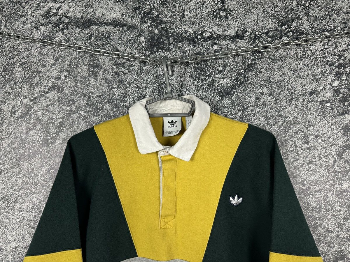 Adidas Adidas Long Sleeve Polo Rugby Shirt Originals Trefoil Logo Size US S / EU 44-46 / 1 - 2 Thumbnail