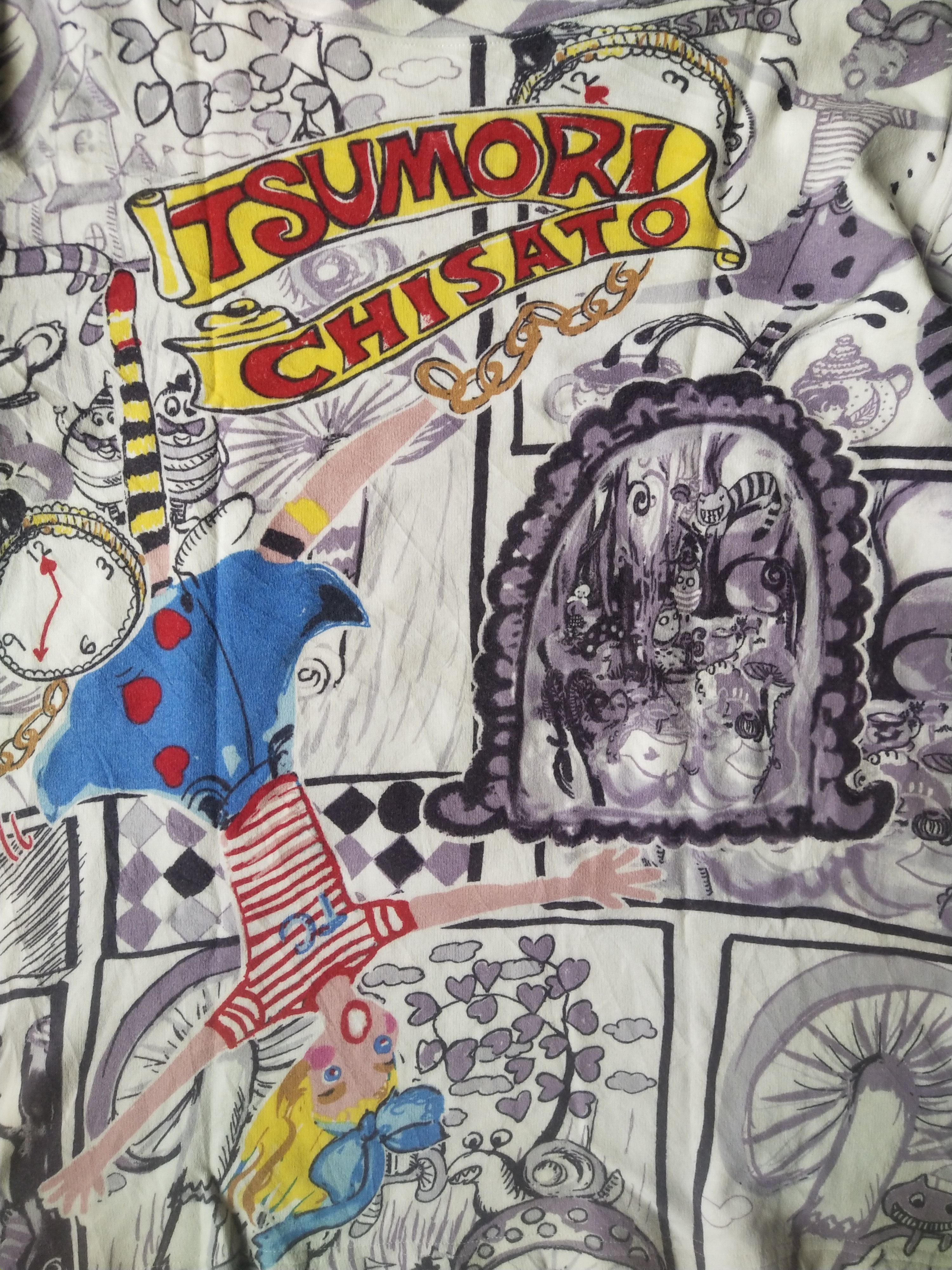 Tsumori Chisato Tsumori Chisato Alice in Wonderland All-Over Print Shirt Size M / US 6-8 / IT 42-44 - 2 Thumbnail