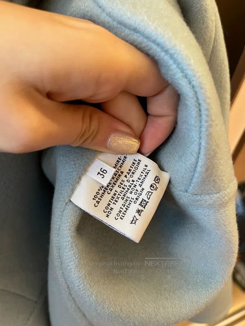 Hermes Hermes Double-sided cashmere and wool coat, rabbit ear col Size XS / US 0-2 / IT 36-38 - 4 Thumbnail