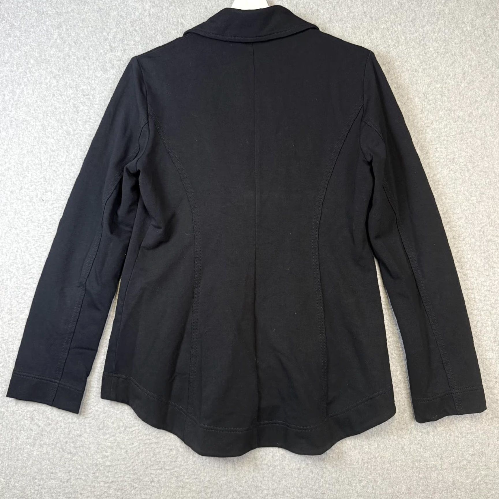 Eileen Fisher VINTAGE Eileen Fisher Pea Coat Jacket Black Cotton Women Size S Peacoat Coat Womens Small Black Cotton Peacoat Jacket Size S / US 4 / IT 40 - 7 Thumbnail