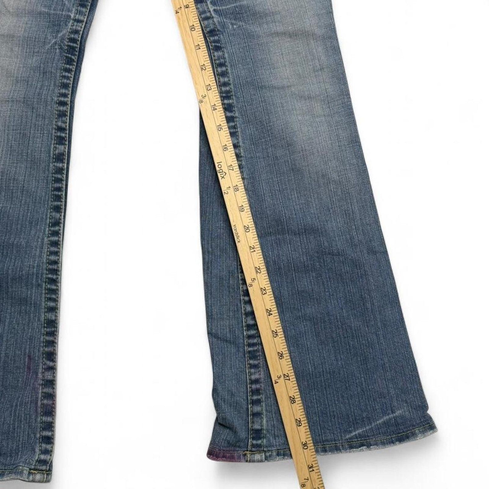 Bebe Bebe blue low rise flared bootcut Y2K 2000s jeans Size 28 Size 28" / US 6 / IT 42 - 7 Thumbnail