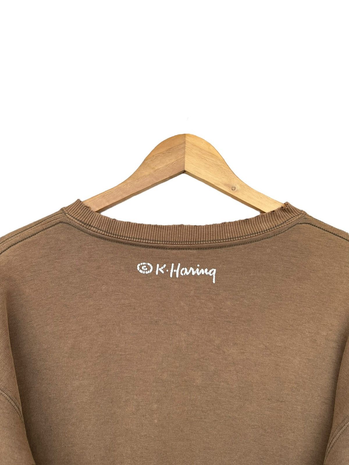 Keith Haring Keith Haring City Cycle Distressed Sunfaded Brown Sweatshirt Size US M / EU 48-50 / 2 - 6 Thumbnail