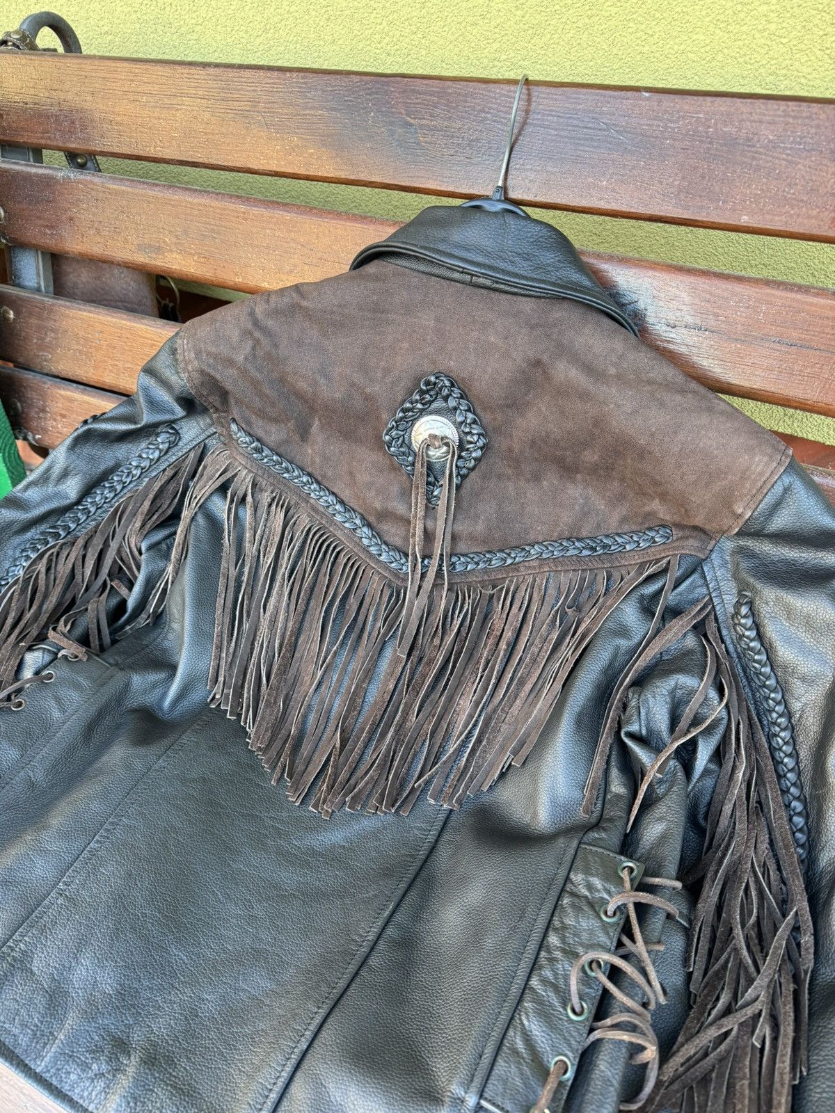 Vintage Vintage Suede Fringe Cowboy Western Leather Jacket Hype Rare Size US M / EU 48-50 / 2 - 17 Thumbnail