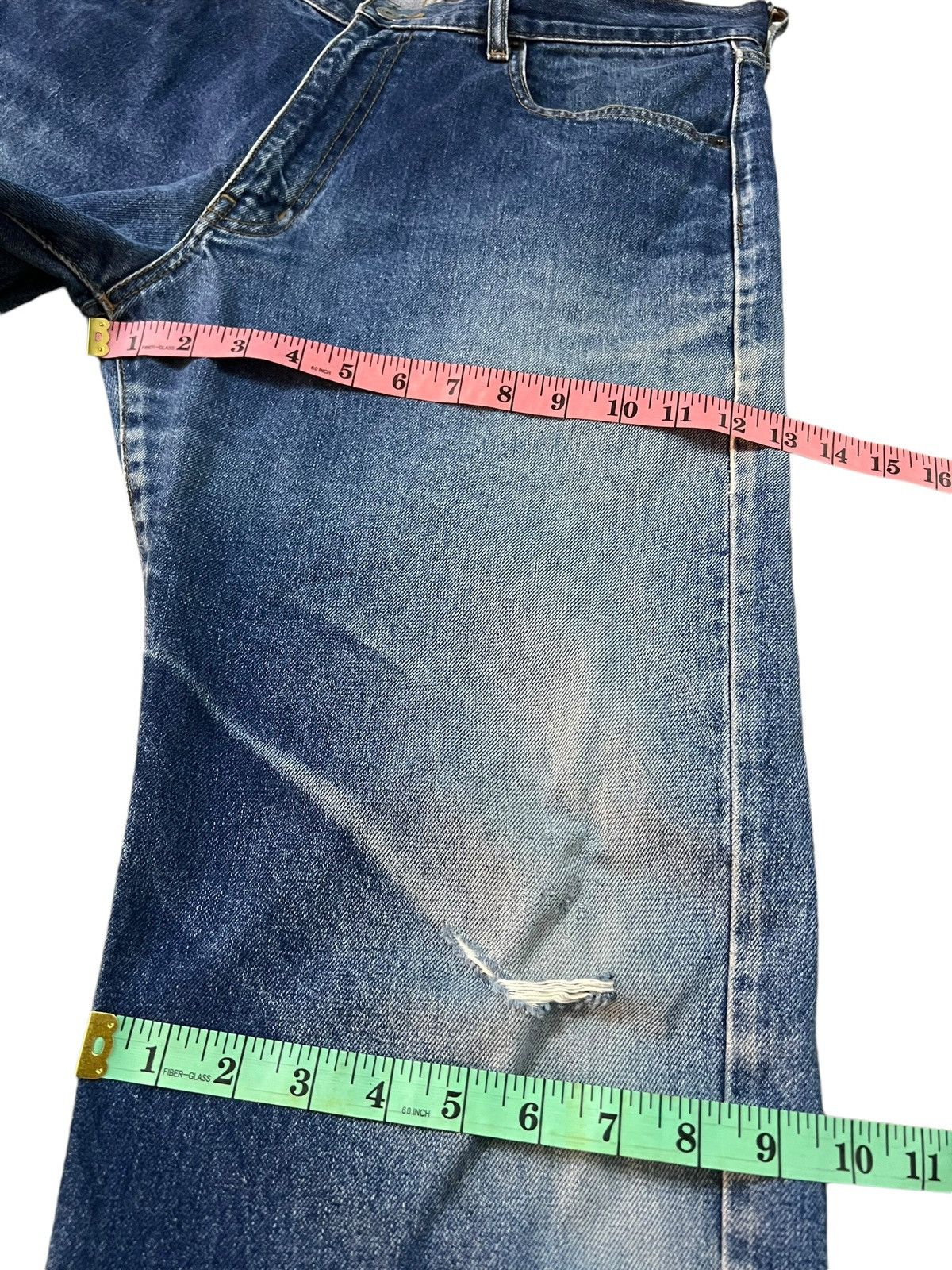 If Six Was Nine × Japanese Brand × Seditionaries 💥Baggy💥Unique Clothing Warehouse Distress Mud Wash Jeans Size US 33 - 18 Thumbnail
