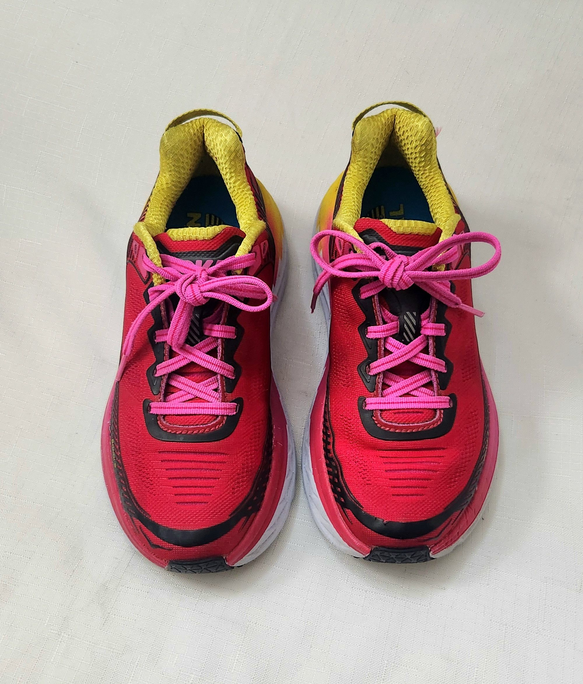 Hoka Hoka One One Bondi 5 Red Pink Running Walking 1014759 Sz 6 Size US 6 / IT 36 - 4 Thumbnail