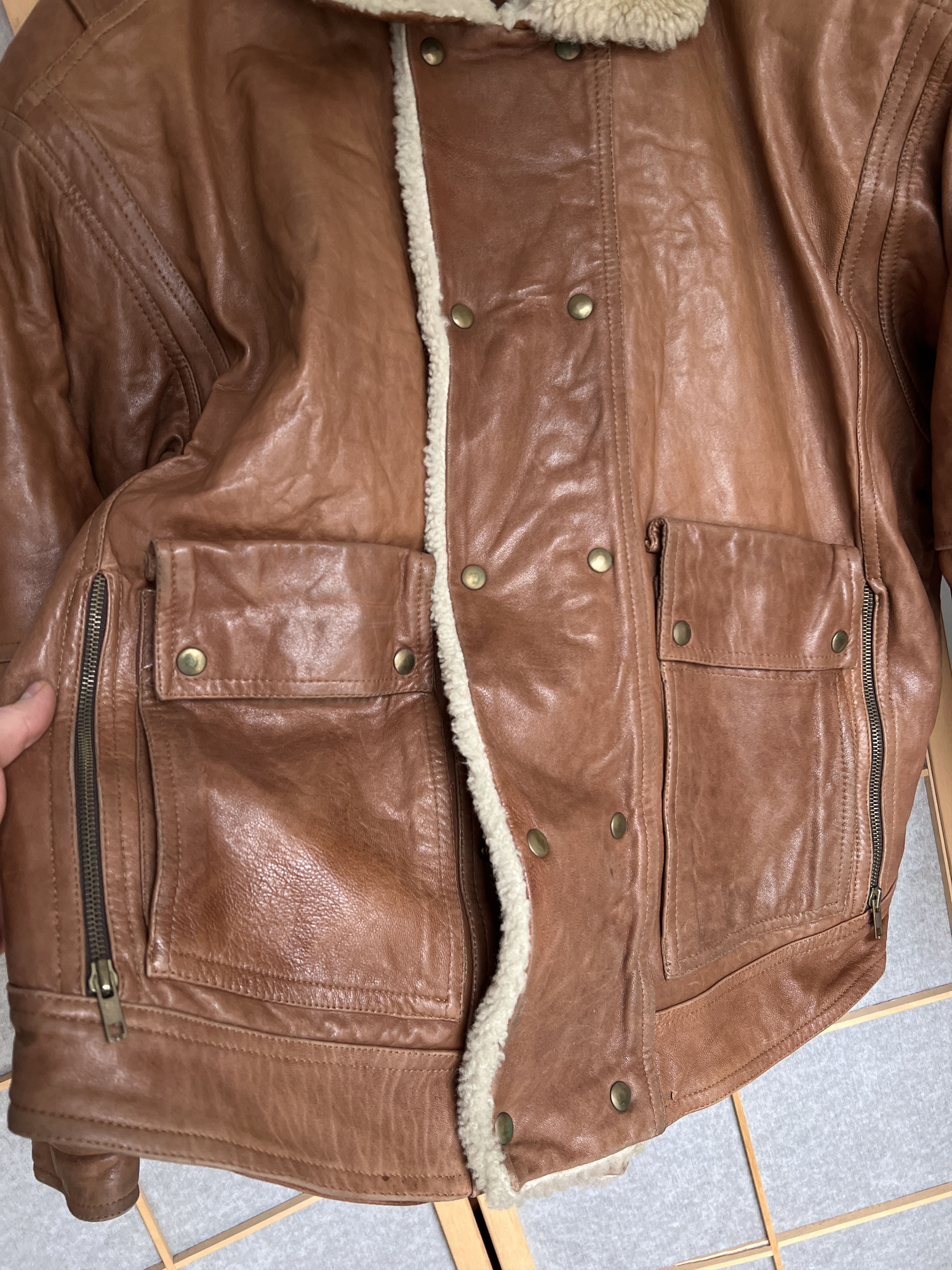 Le Grande Bleu (L.G.B.) Rick Owens Type VTG 00s Yohji Yamamoto Style Leather Jacket Size US XL / EU 56 / 4 - 17 Thumbnail