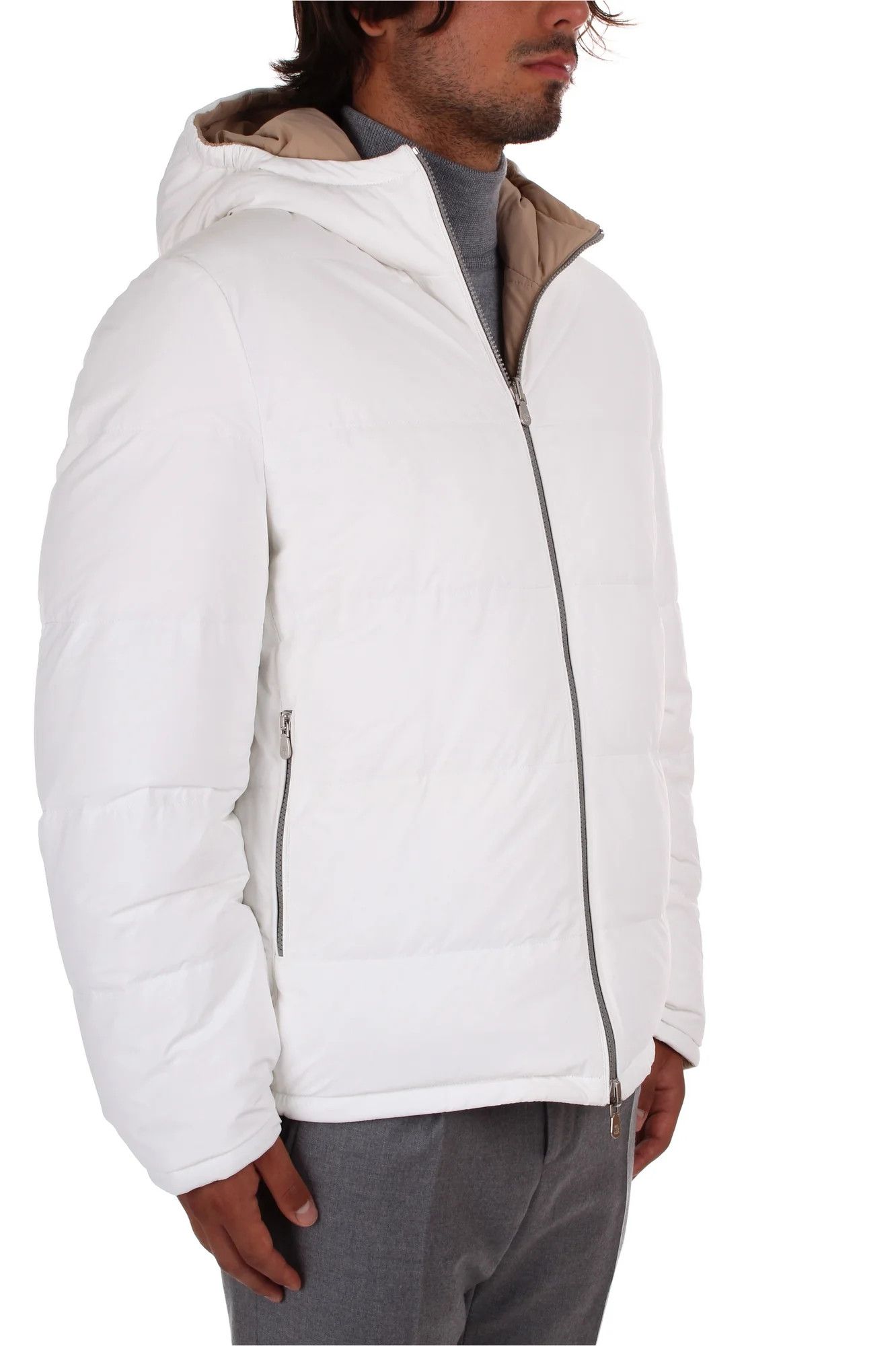 Brunello Cucinelli 0924 Wr Padded Jacket in Open White Size US XXL / EU 58 / 5 - 5 Thumbnail