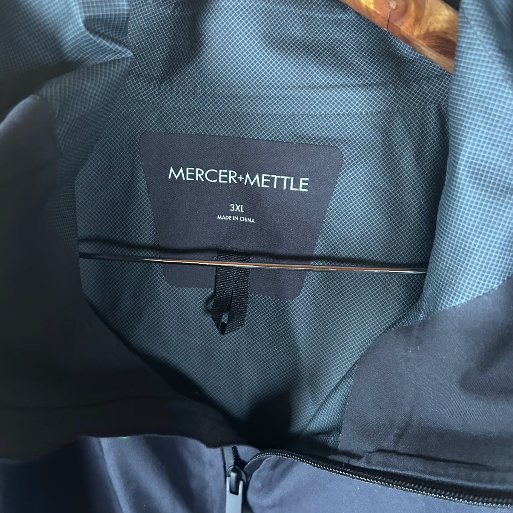 Rains Mercer+Mettle Mens 3XL Black Hooded Rain Jacket Microsoft Logo Full Zip MM700 Jacket Size US XXL / EU 58 / 5 - 2 Thumbnail