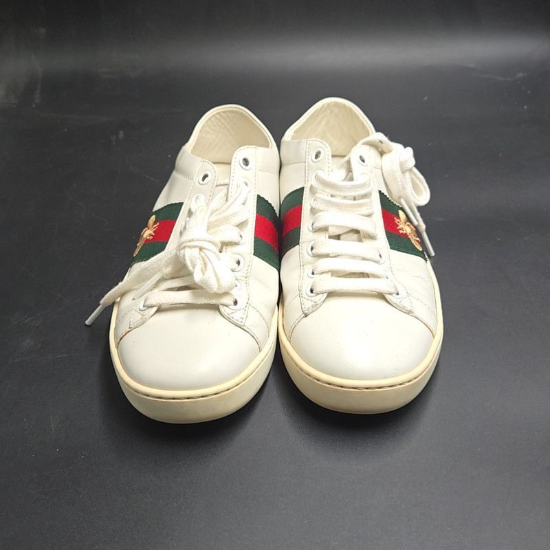 Gucci Gucci ACE Leather Bee Sneakers for Men Size US 5.5 / EU 38 - 2 Thumbnail