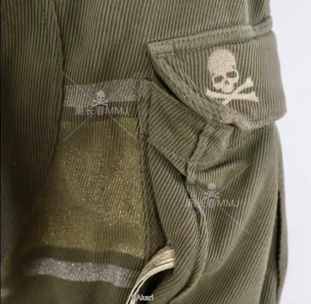 Mastermind Japan Green Cargo Pants with Multiple Pockets - Size 34 Size US 34 / EU 50 - 2 Thumbnail