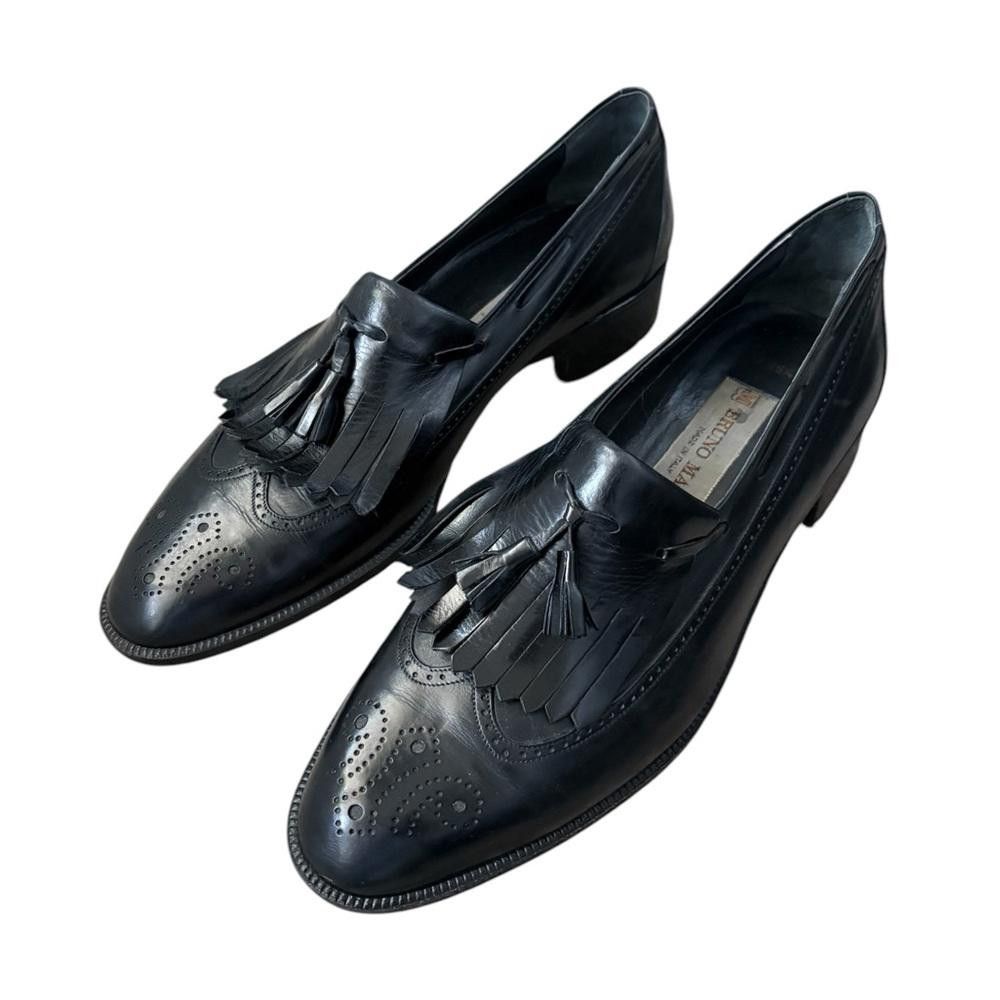 Bruno Magli Bruno Magli Leather Wingtip Tassel Classic Loafers Size US 9.5 / EU 42-43 - 2 Thumbnail