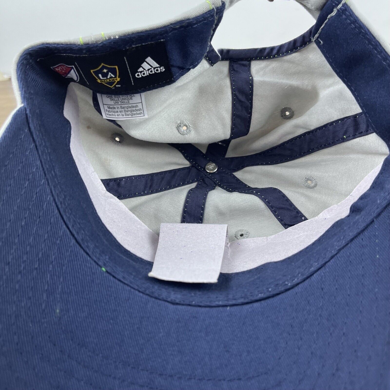 Adidas LA Galaxy Adidas Hat Womens MLS Hat Gray Cap Adjustable Hat Size ONE SIZE - 14 Thumbnail