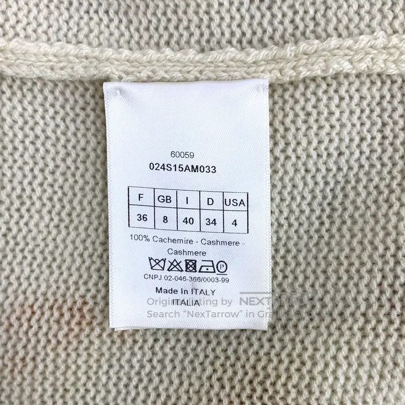 Dior Dior Beige floral ink painting inlaid cashmere round-neck Size XS / US 0-2 / IT 36-38 - 7 Thumbnail