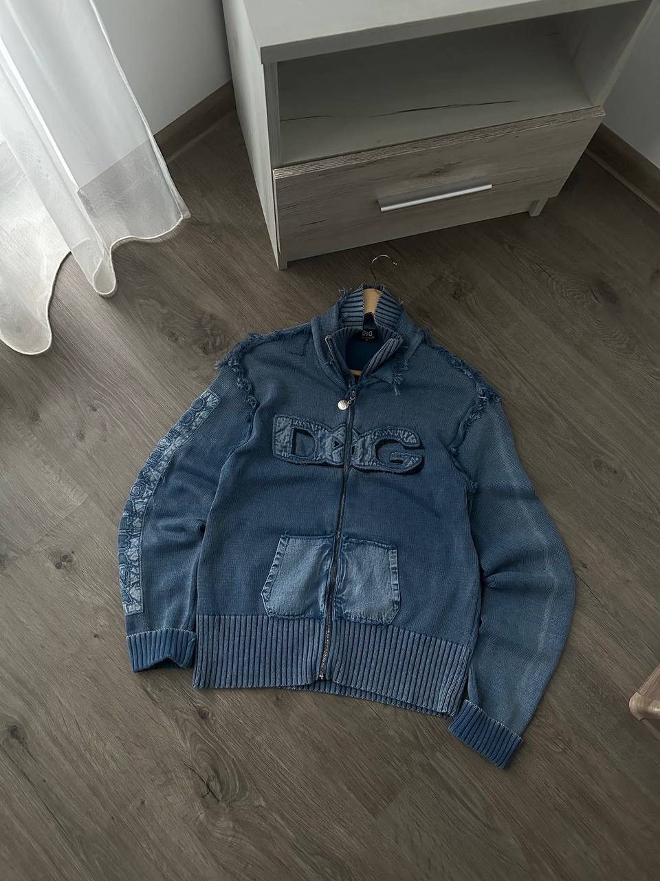 Dolce & Gabbana × Vintage Vintage Dolce&Gabbana Blue Full Zip Hoodie Center Logo Size US M / EU 48-50 / 2 - 1 Thumbnail