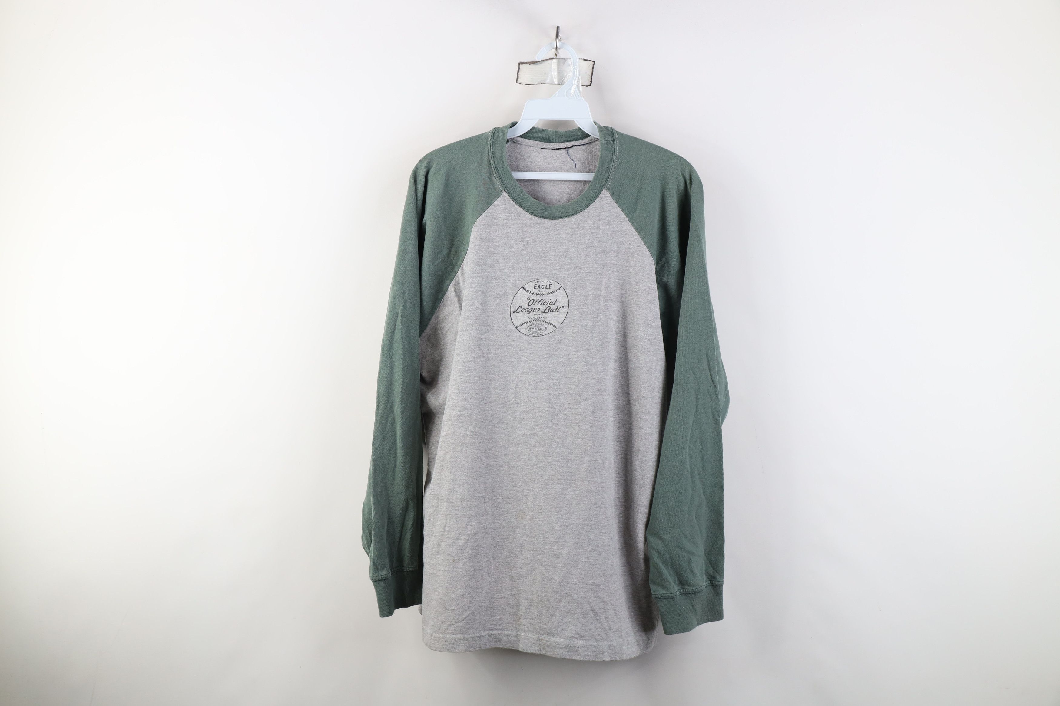 Vintage 90s Y2K American Eagle Baseball Long Sleeve T-Shirt