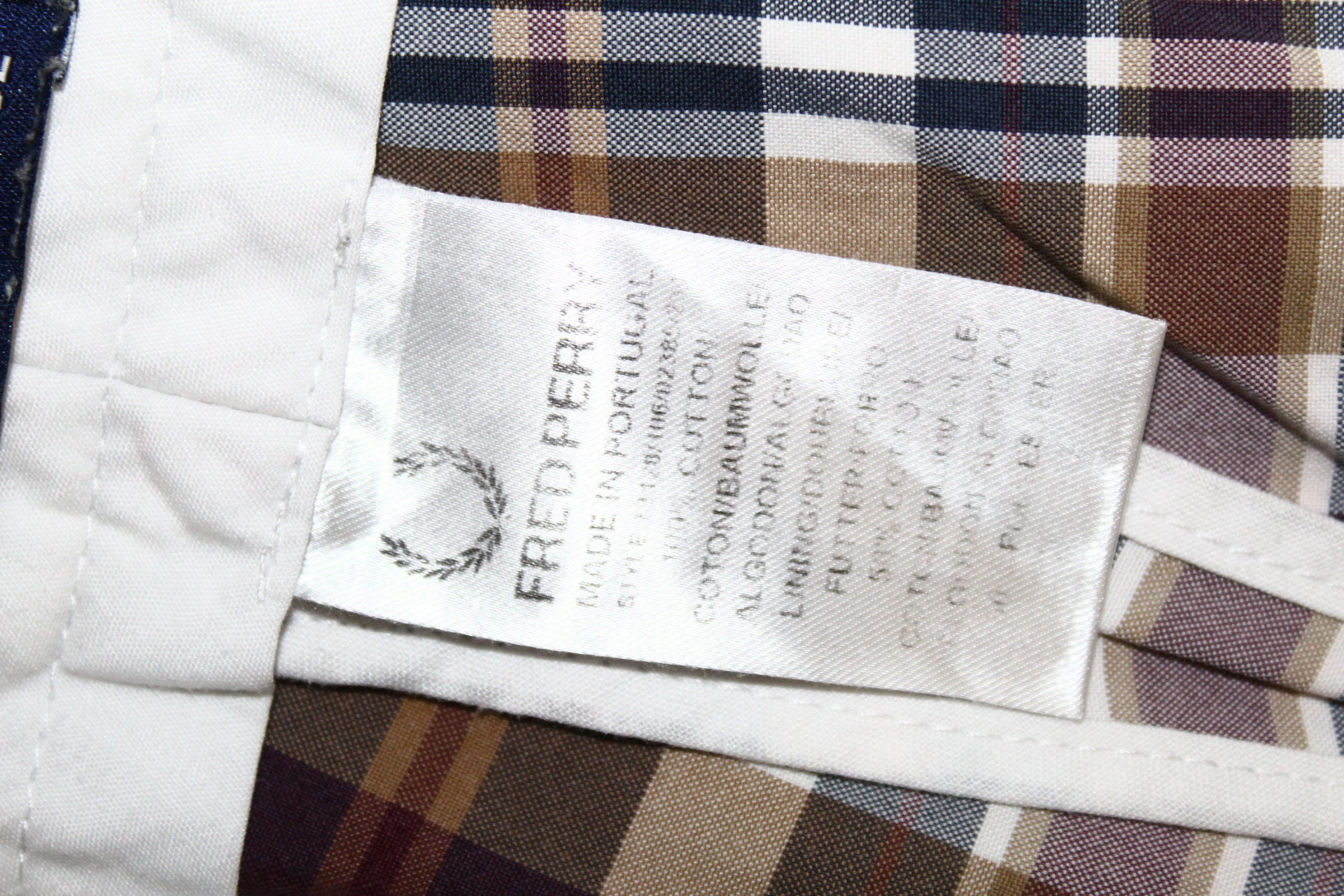 Fred Perry VTG Fred Perry Tartan Double-check Cotton Casual Pants Size US 32 / EU 48 - 11 Thumbnail