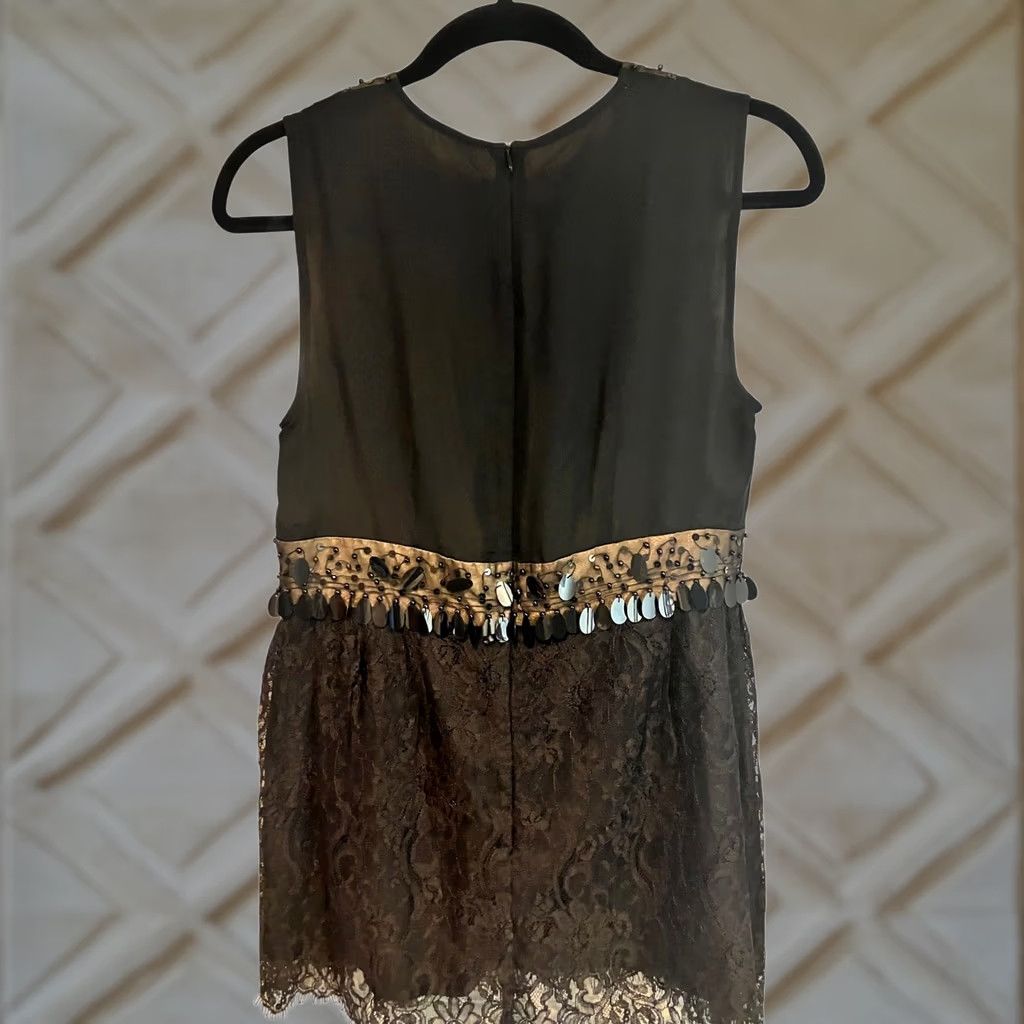 Nanette Lepore Nanette Lepore Blouse Tunic Beaded Silk Black Sleeveless Size 6 Womens Dressy Party/Cocktail Wedding E8 Size M / US 6-8 / IT 42-44 - 1 Thumbnail