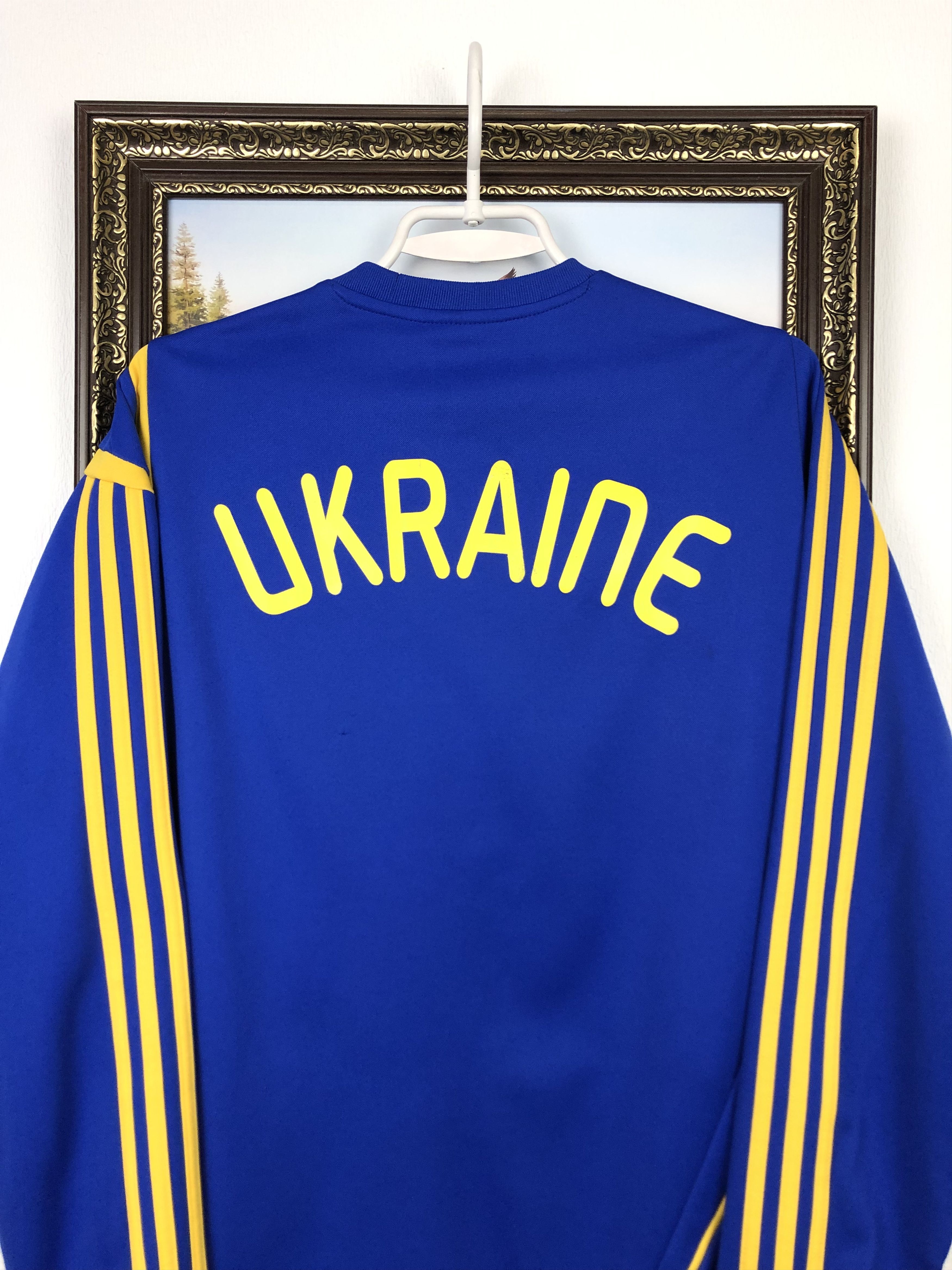 Adidas Vintage Adidas Ukraine Football Sweatshirt Women Soccer Size US M / EU 48-50 / 2 - 16 Thumbnail