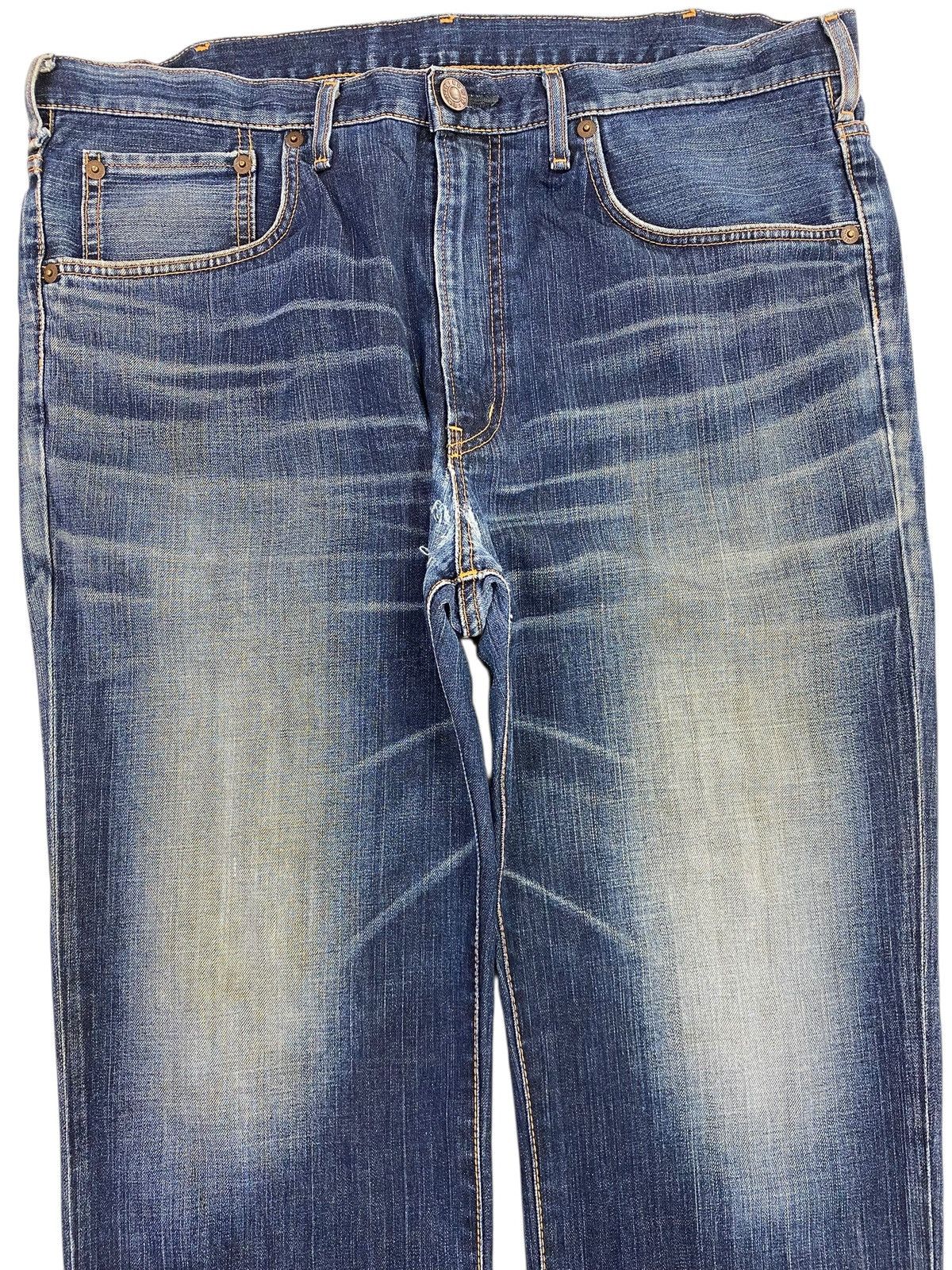 Edwin Edwin Whiskered Mud Wash Style Straight Leg Jeans Size US 40 / EU 56 - 2 Thumbnail