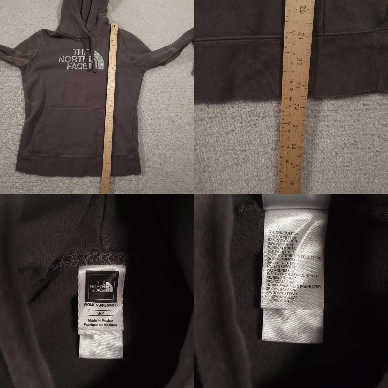 The North Face VINTAGE The North Face Hoodie Womens S Black Pullover Hooded Sweatshirt Pocket Size S / US 4 / IT 40 - 8 Thumbnail
