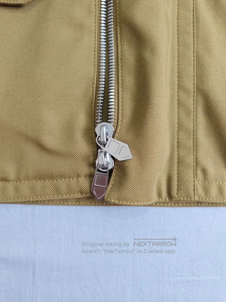 Hermes Hermes Men's stand collar jacket, ginger yellow, hidden ho Size US M / EU 48-50 / 2 - 8 Thumbnail