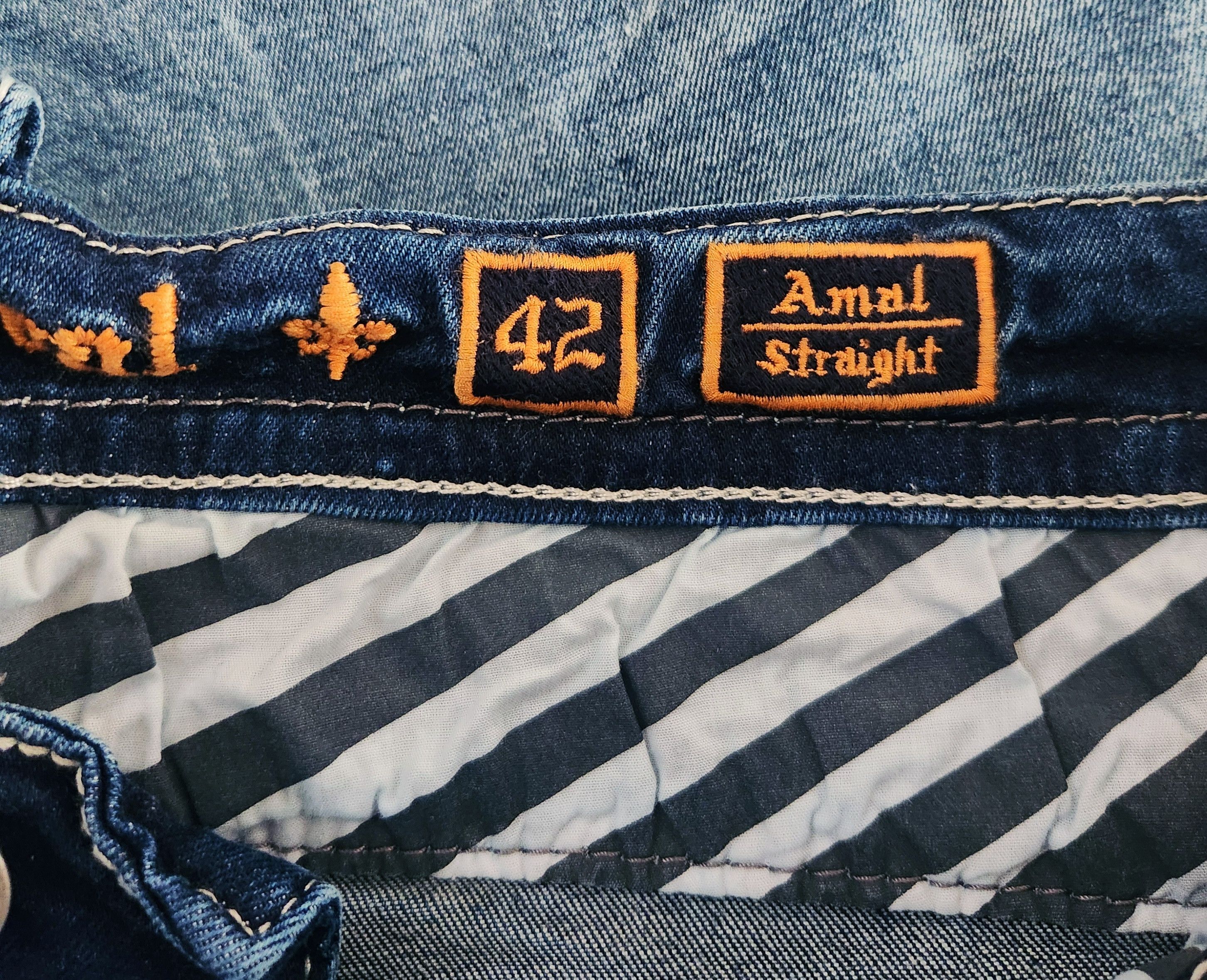 Rock Revival Rock Revival Amal Straight jeans Stretch Dark Wash $220 42 Size US 42 / EU 58 - 12 Thumbnail