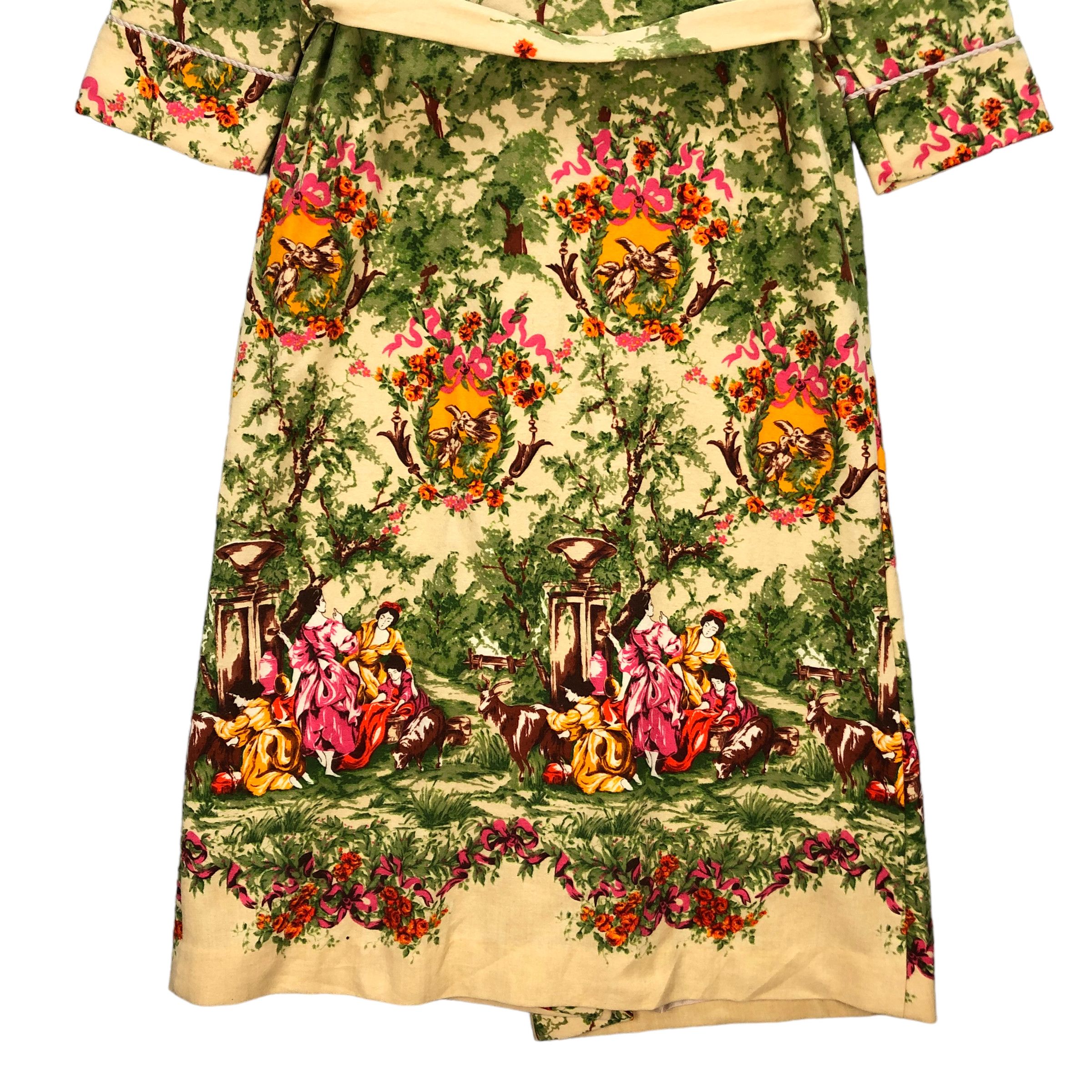 Japanese Brand VINTAGE JAPAN TRADITIONAL FLORAL FULLPRINT ROBES #7368-135 Size M / US 6-8 / IT 42-44 - 11 Thumbnail