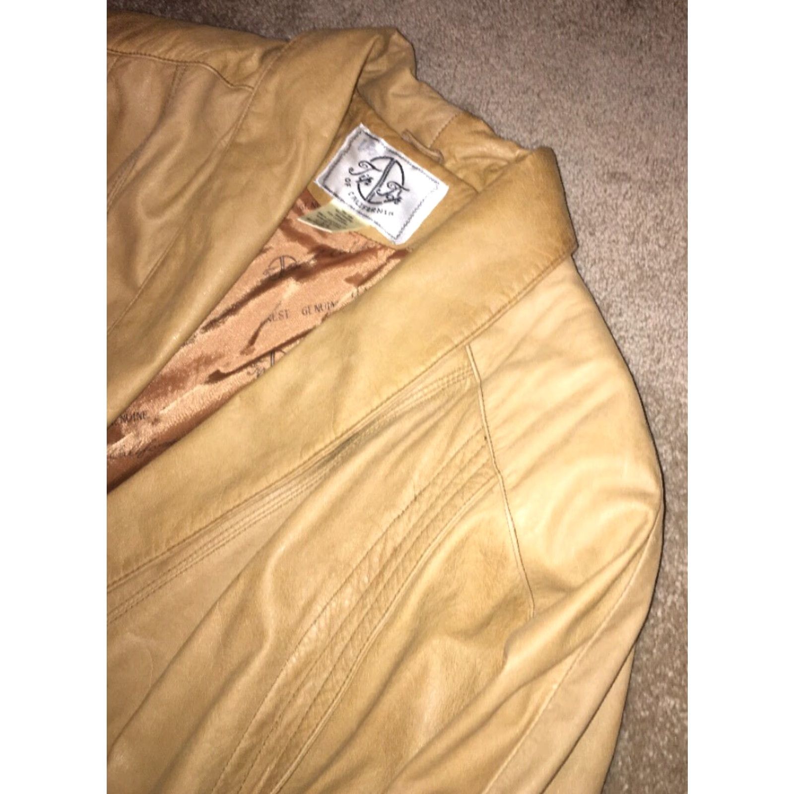 Vintage Tip Top Of California Leather Jacket Women L Brown Jacket Vintage No USA Size L / US 10 / IT 46 - 2 Thumbnail