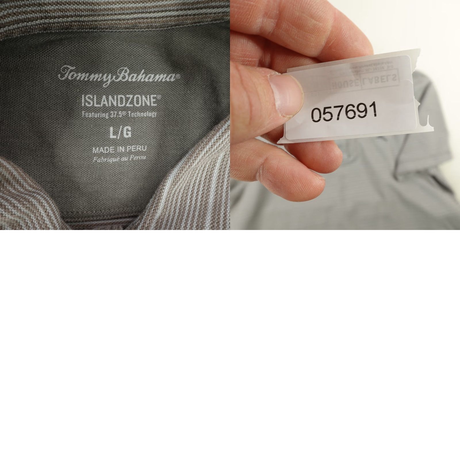 Tommy Bahama Tommy Bahama Polo Shirt Mens Large Gray Stripes Island Zone Pima Cotton Marlin Polo Shirt Mens Large Gray Stripes Island Zone Pima Cotton Marlin Size US L / EU 52-54 / 3 - 8 Thumbnail