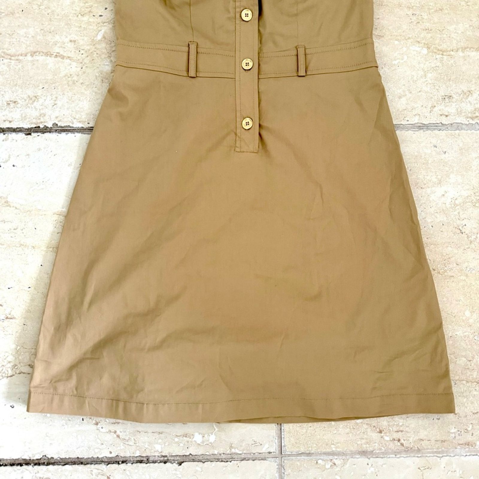 Michael Kors NWT!! MICHAEL KORS Dress, Khaki, Size 0 Size XS / US 0-2 / IT 36-38 - 2 Thumbnail