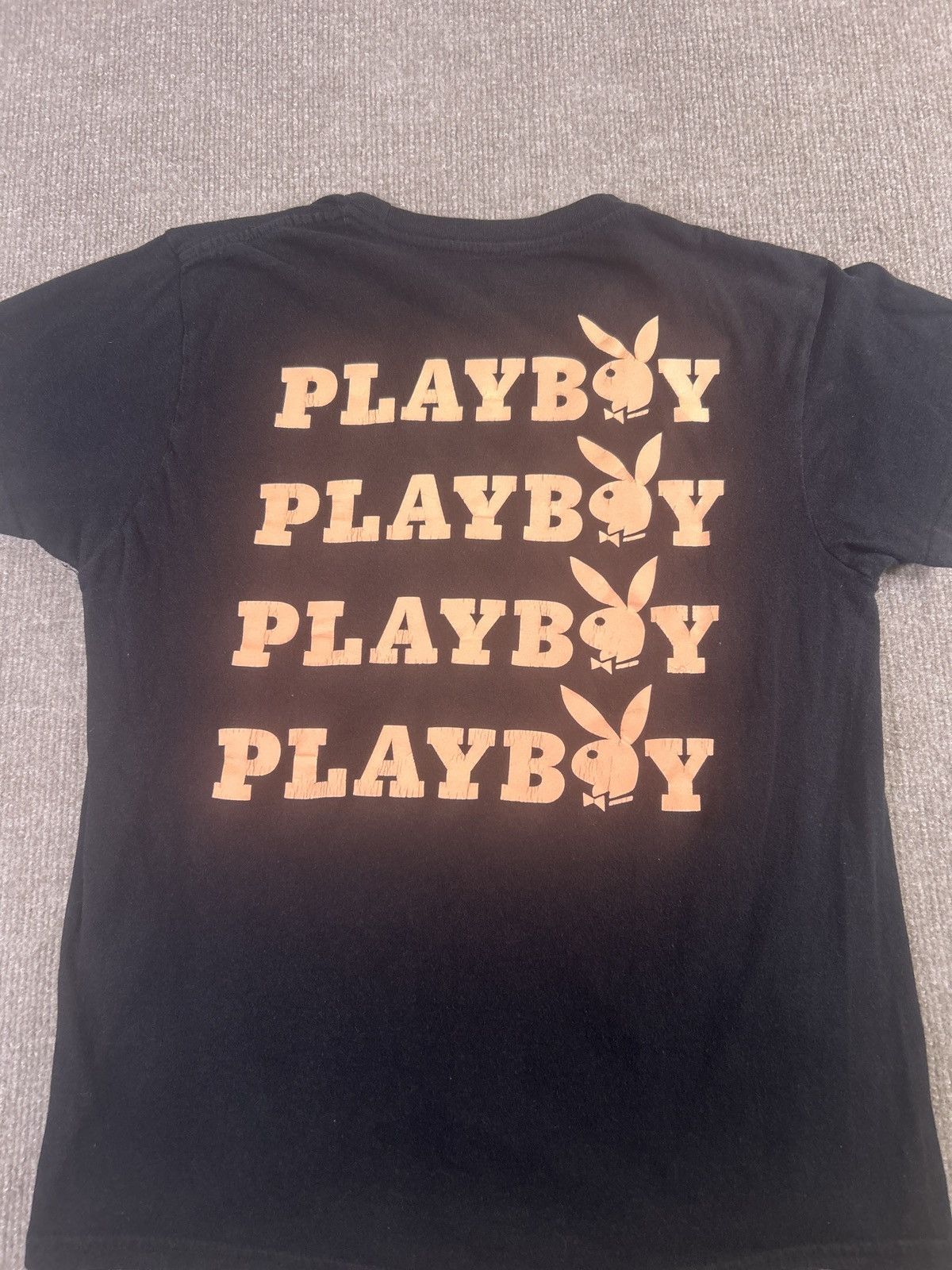 Playboy Playboy Graphic T-Shirt Black Size S Bunny Logo Front, back Size S / US 4 / IT 40 - 3 Thumbnail
